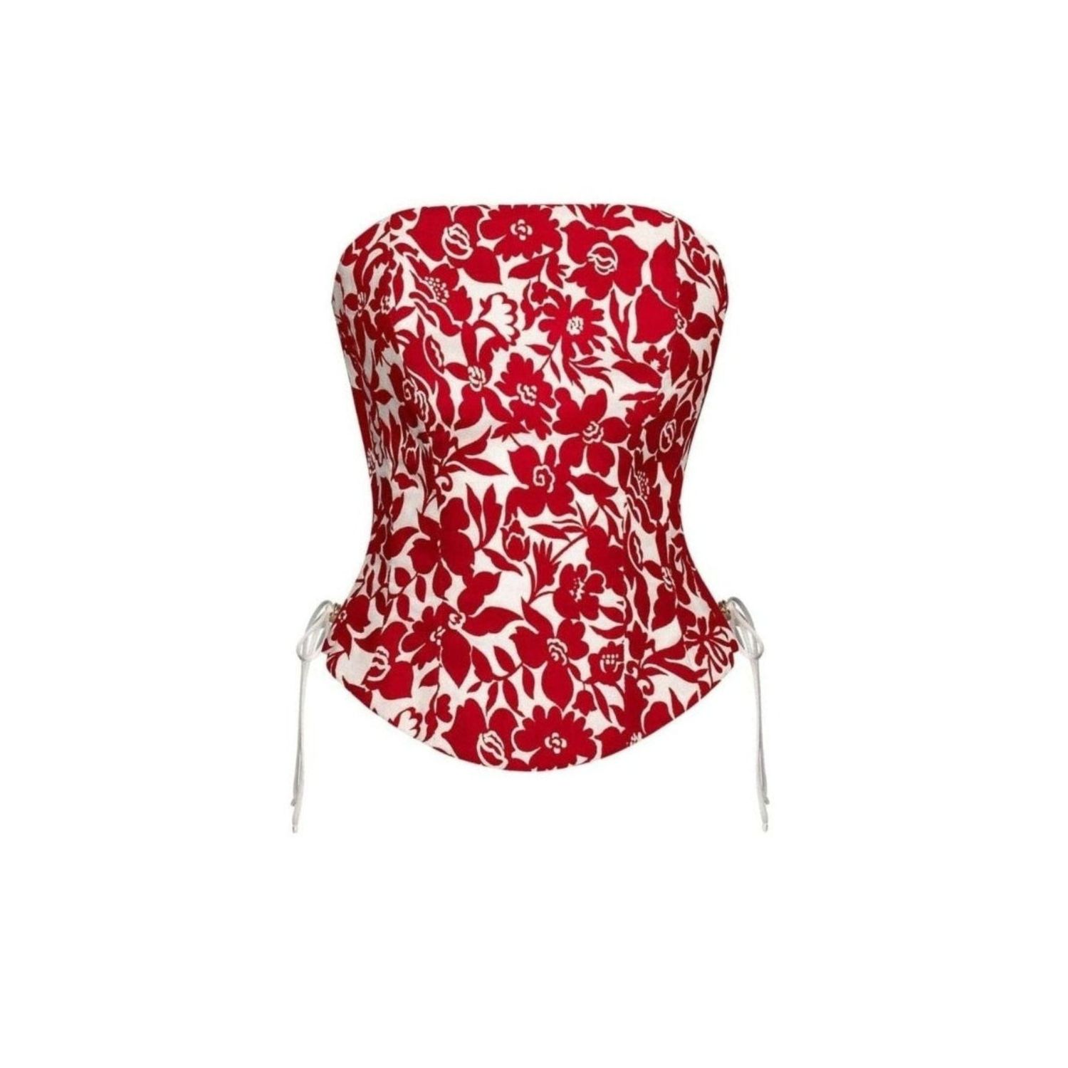 Women's Red Velvet Flame Corset | Large | Elsava