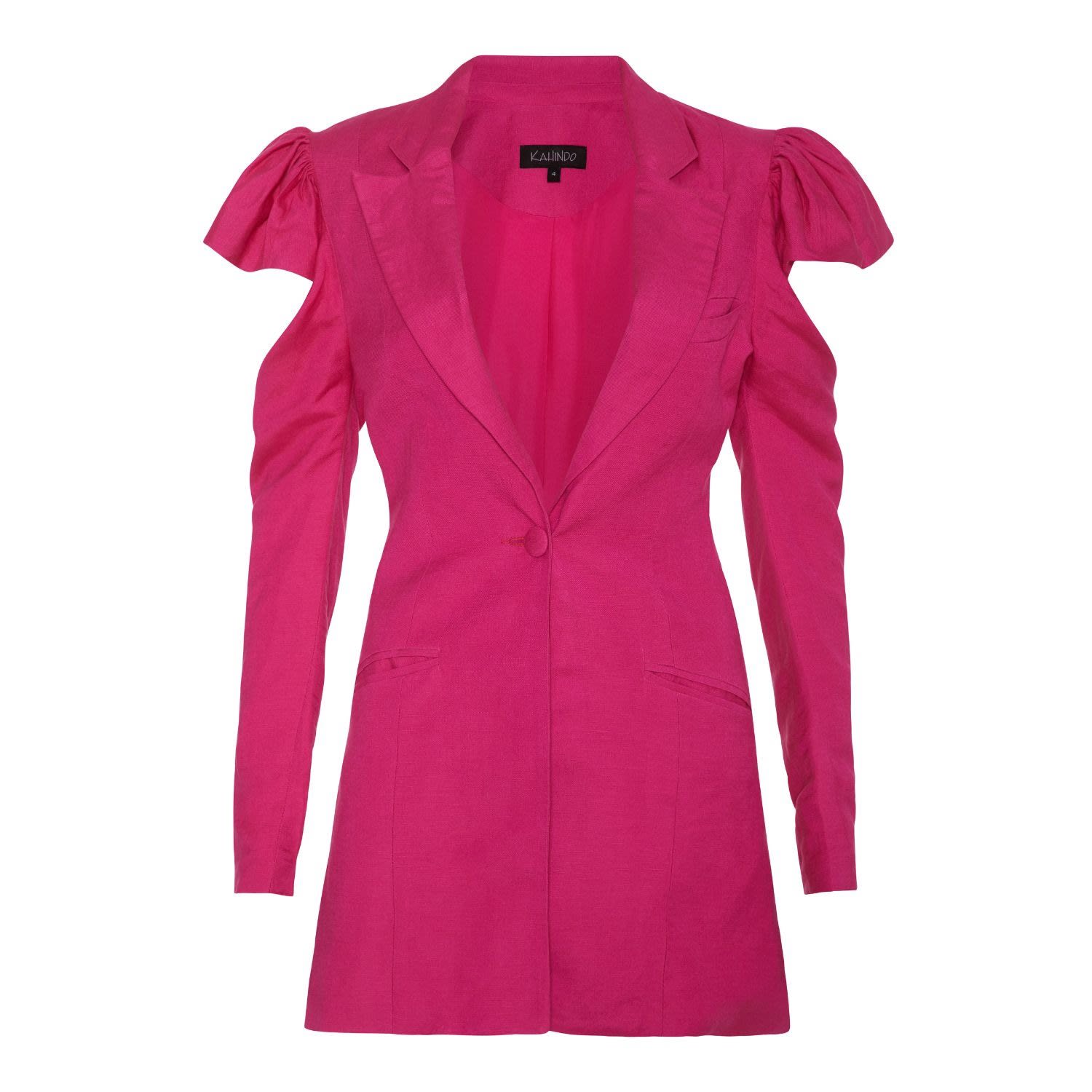 Pink / Purple Pink Abbe Tuxedo Jacket Extra Large Kahindo
