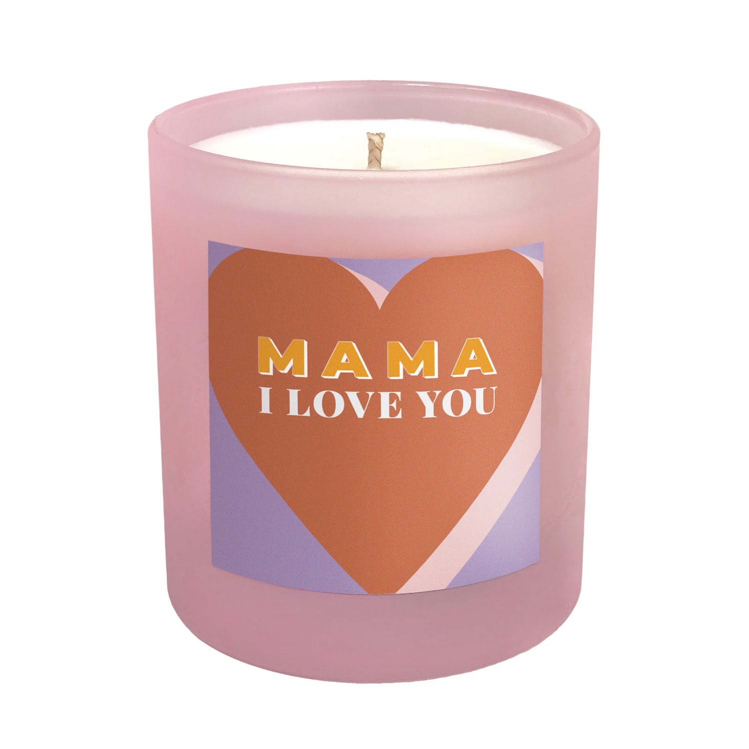 Little Karma Co. Ltd Pink Mama I Love You - Aurora Refillable Large Mother's Day Candle In Pink
