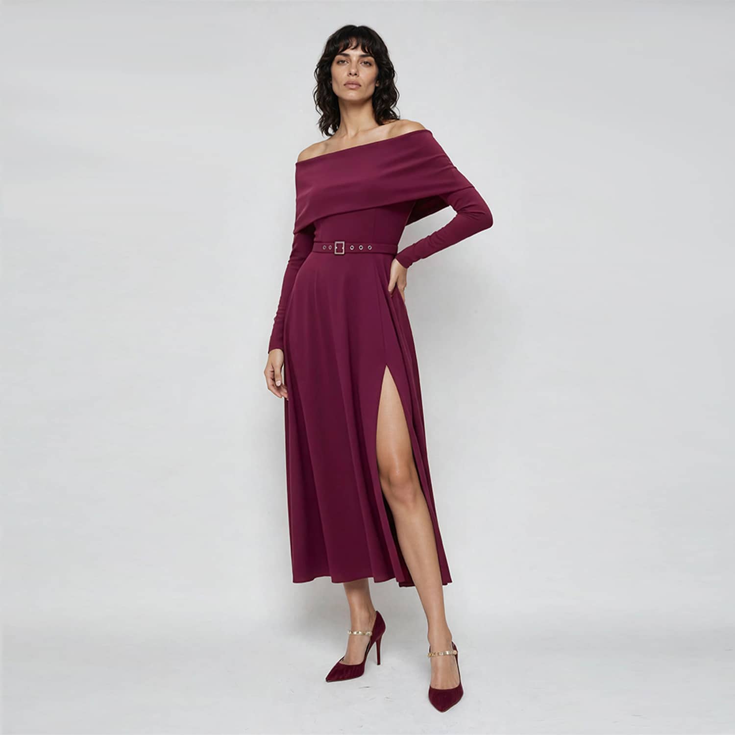 burgundy fit and flare dress Buy Lipsy Red Petite Embellished Cut Out Short Sleeve Pleated Midi from Next USA DETAIL * 30% wool Burgundy Chiffon Fit & Flare