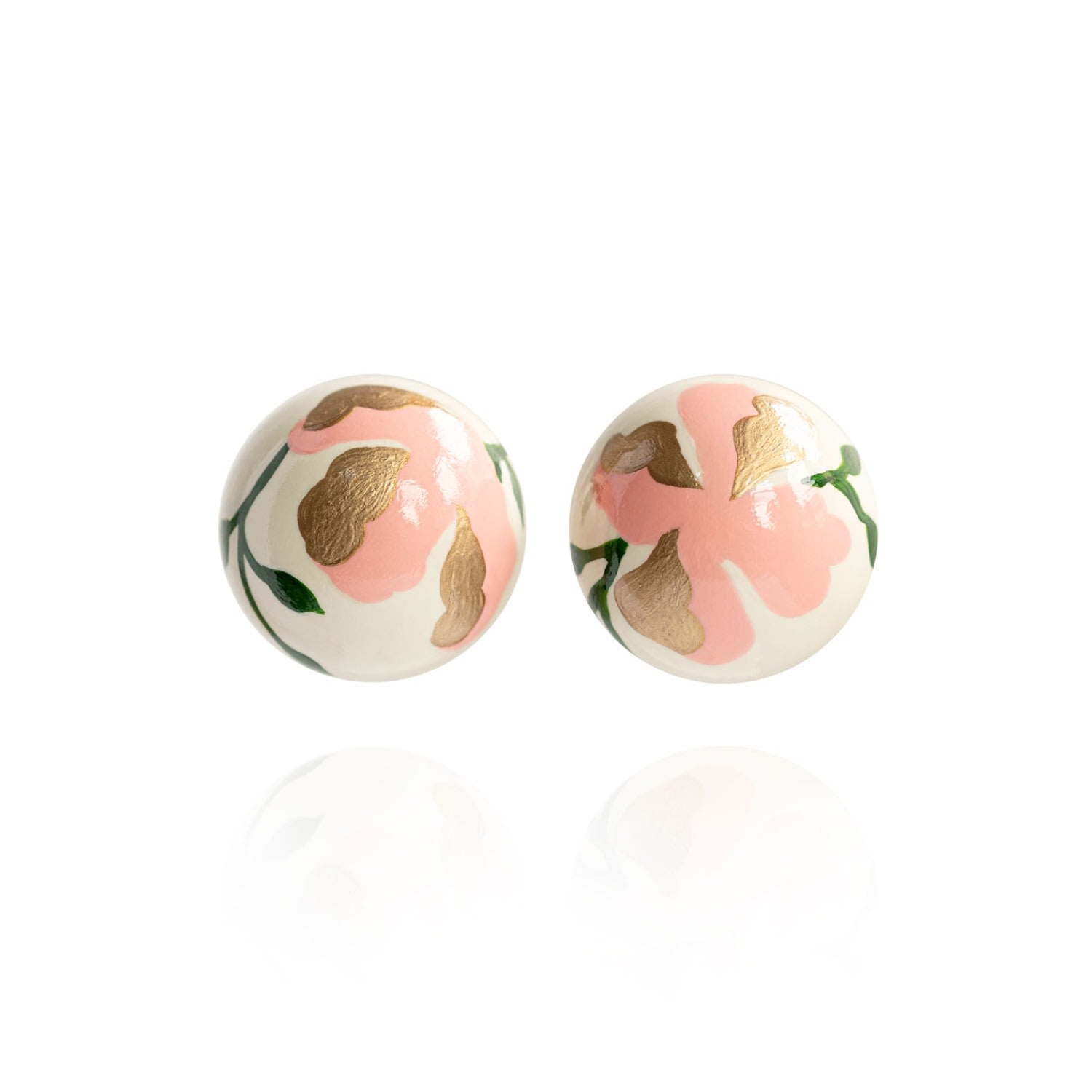 Saule Label Women's Gaia Floral Jumbo Earrings In Powder Pink