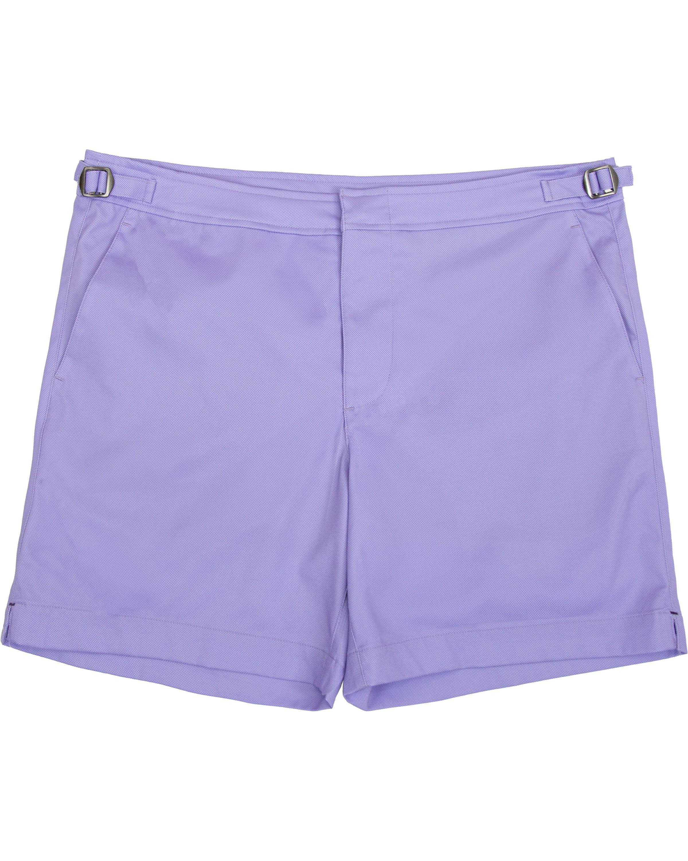 Men's Purple Neptune Oxford Tailored Swim Short - Lavender | 36" | Lords of Harlech