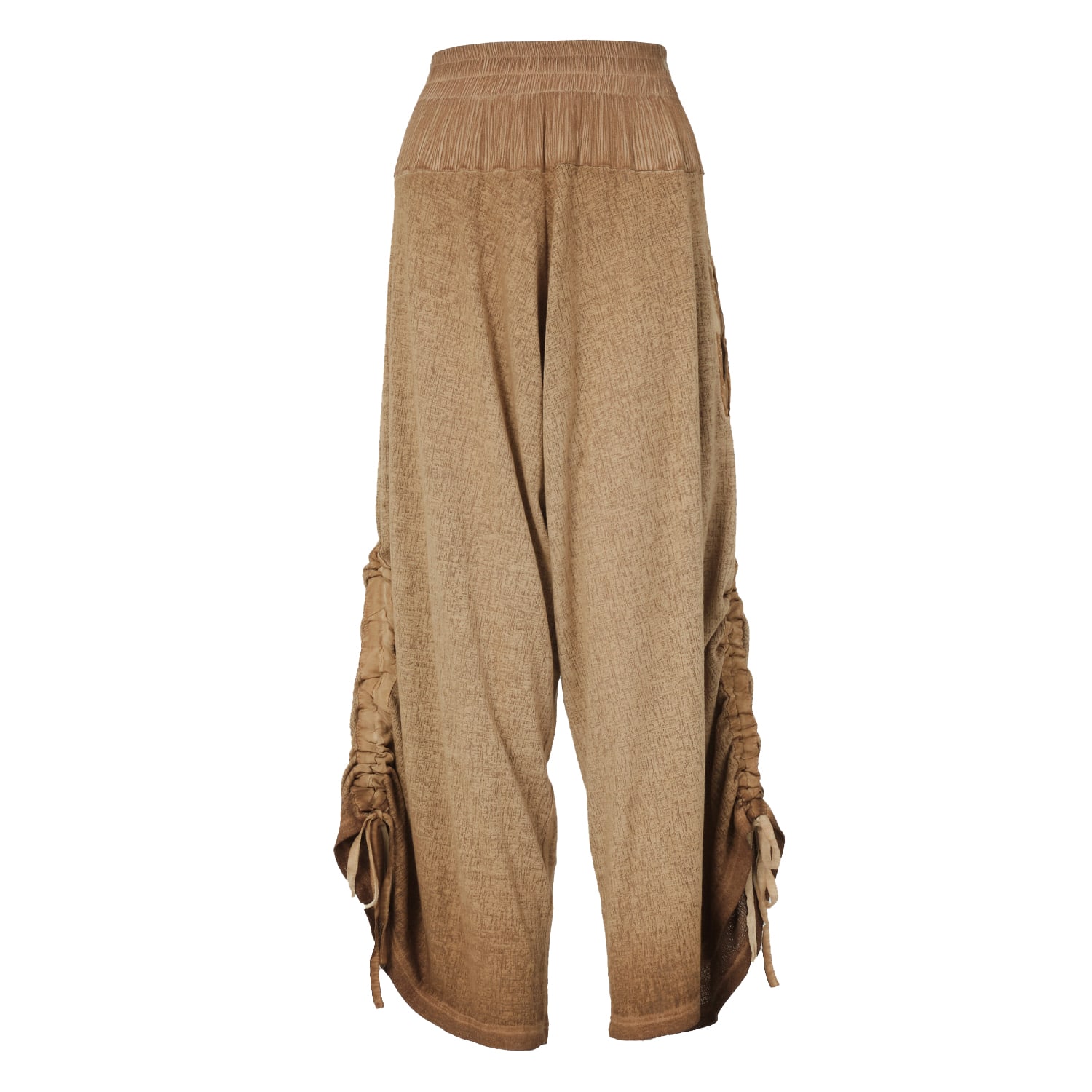 ZHENABIA BROWN / NEUTRALS DUO SALVAR DESERT SAND - WOMEN BOHO HAREM PANTS