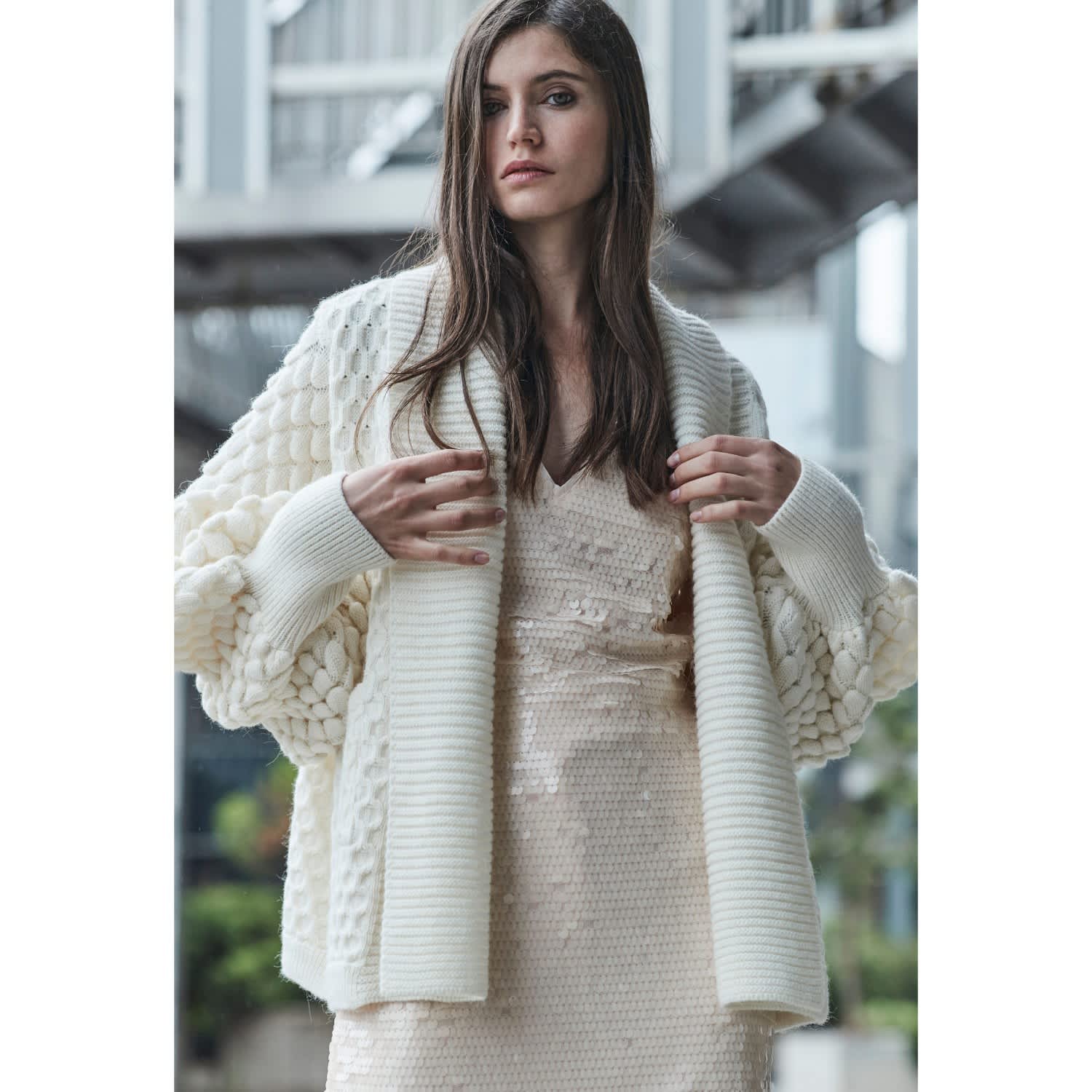 ALPACA WOOL SUPER LIGHT KNIT BIG CARDIGAN (A20AC01AW