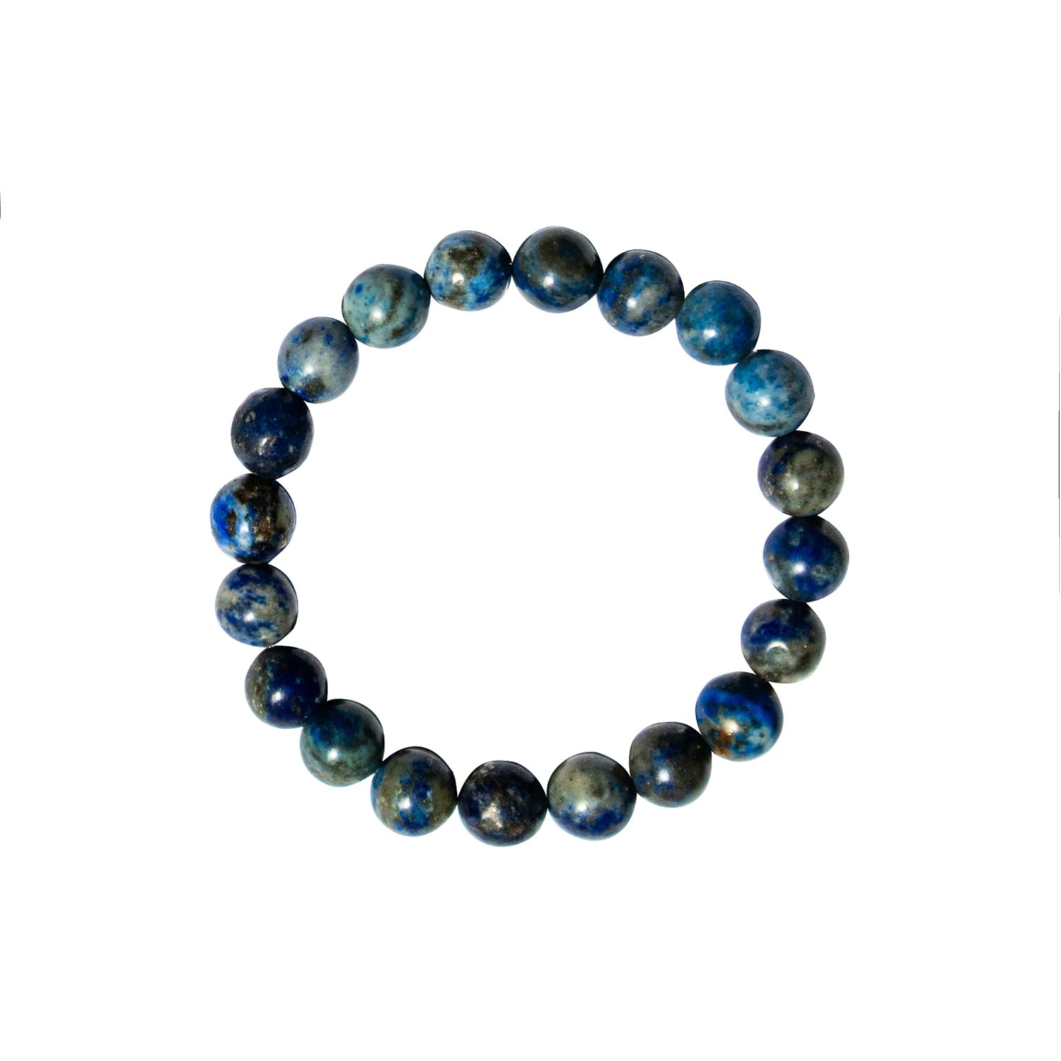 Seree Women's Manifest Collection Protection Blue Crystal Beaded Bracelet