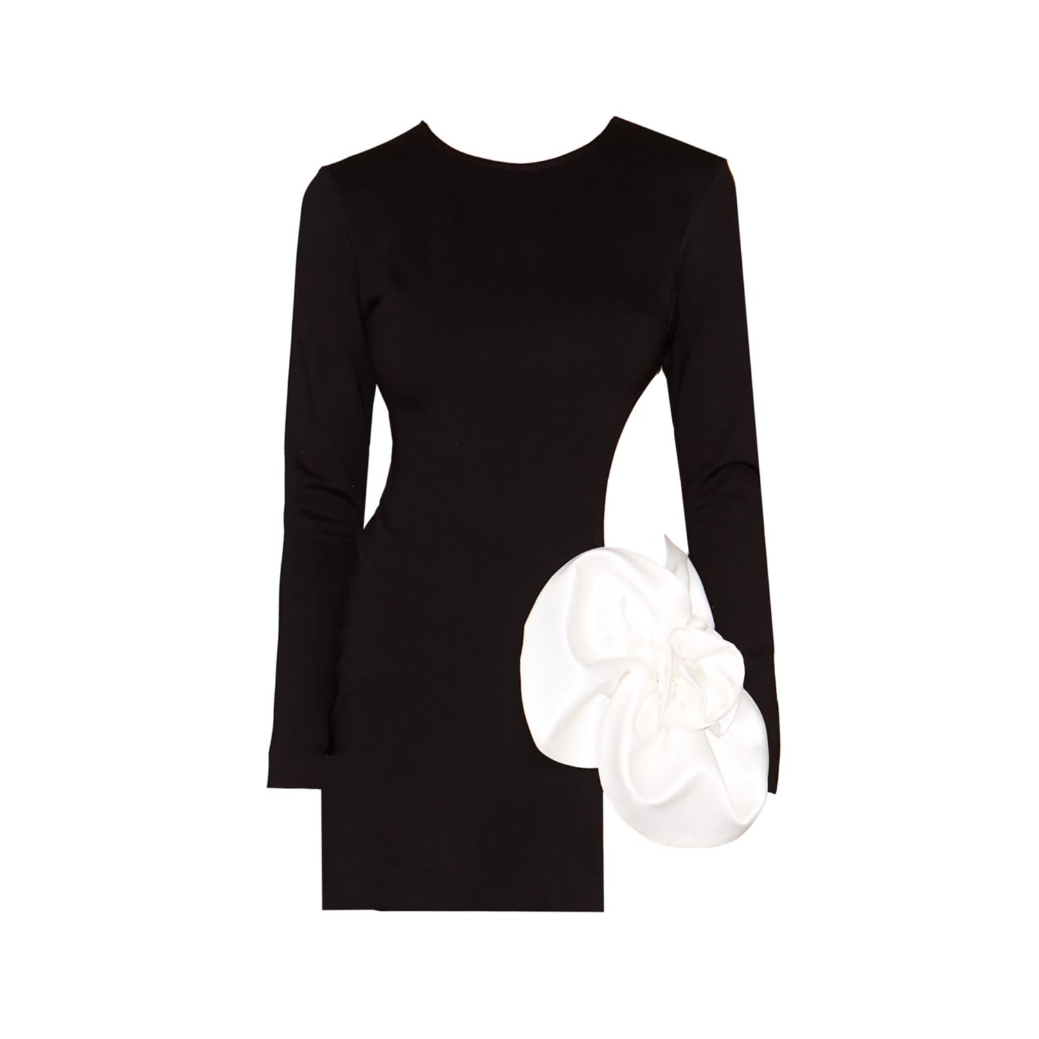 little black dress long sleeve lace Ashwood Lace Sleeve Mini Dress Black