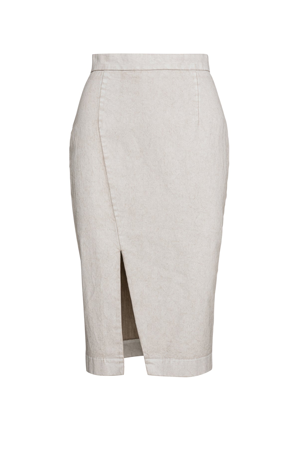 Women’s Neutrals Cream Pencil Skirt In Sand Medium Conquista