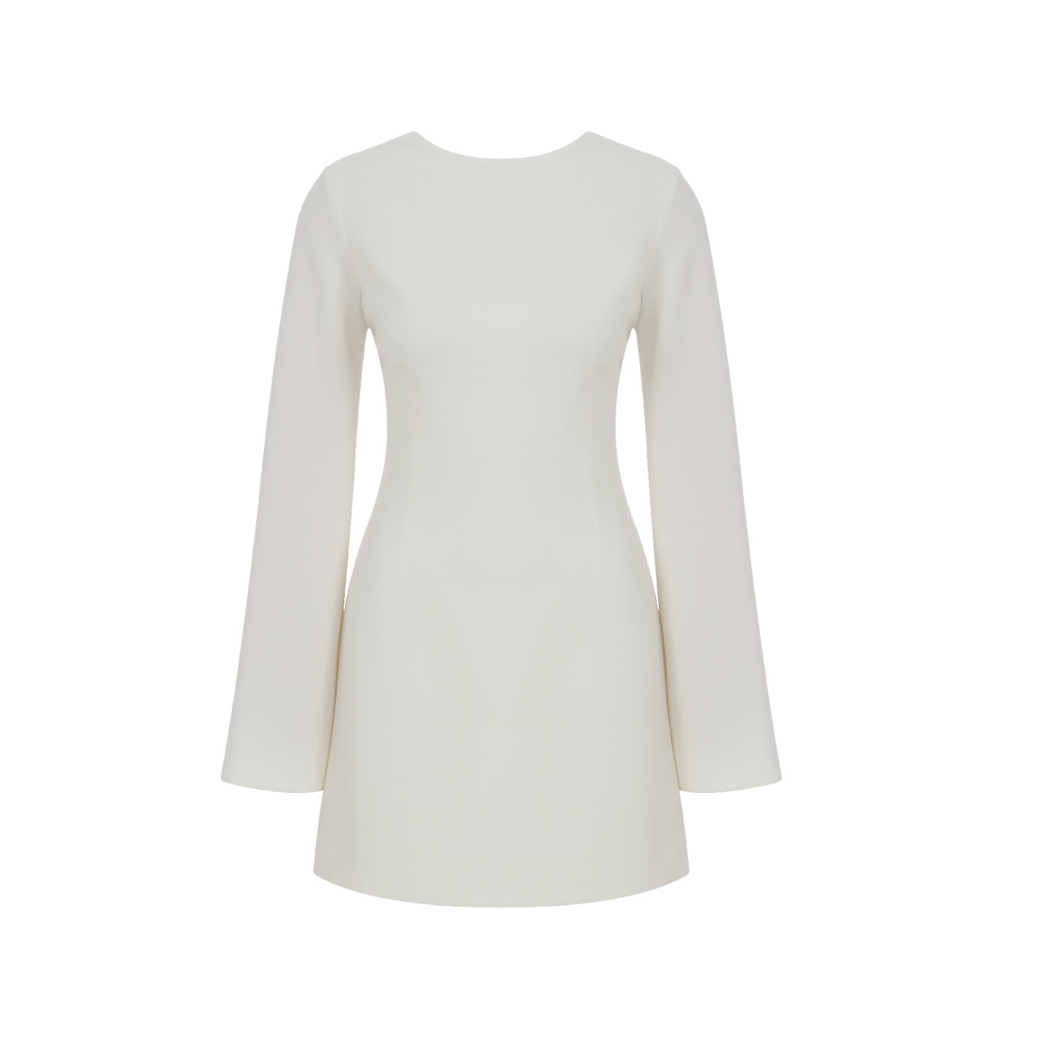 Nazli Ceren Women's White Ira Crepe Dress In Blanche In White