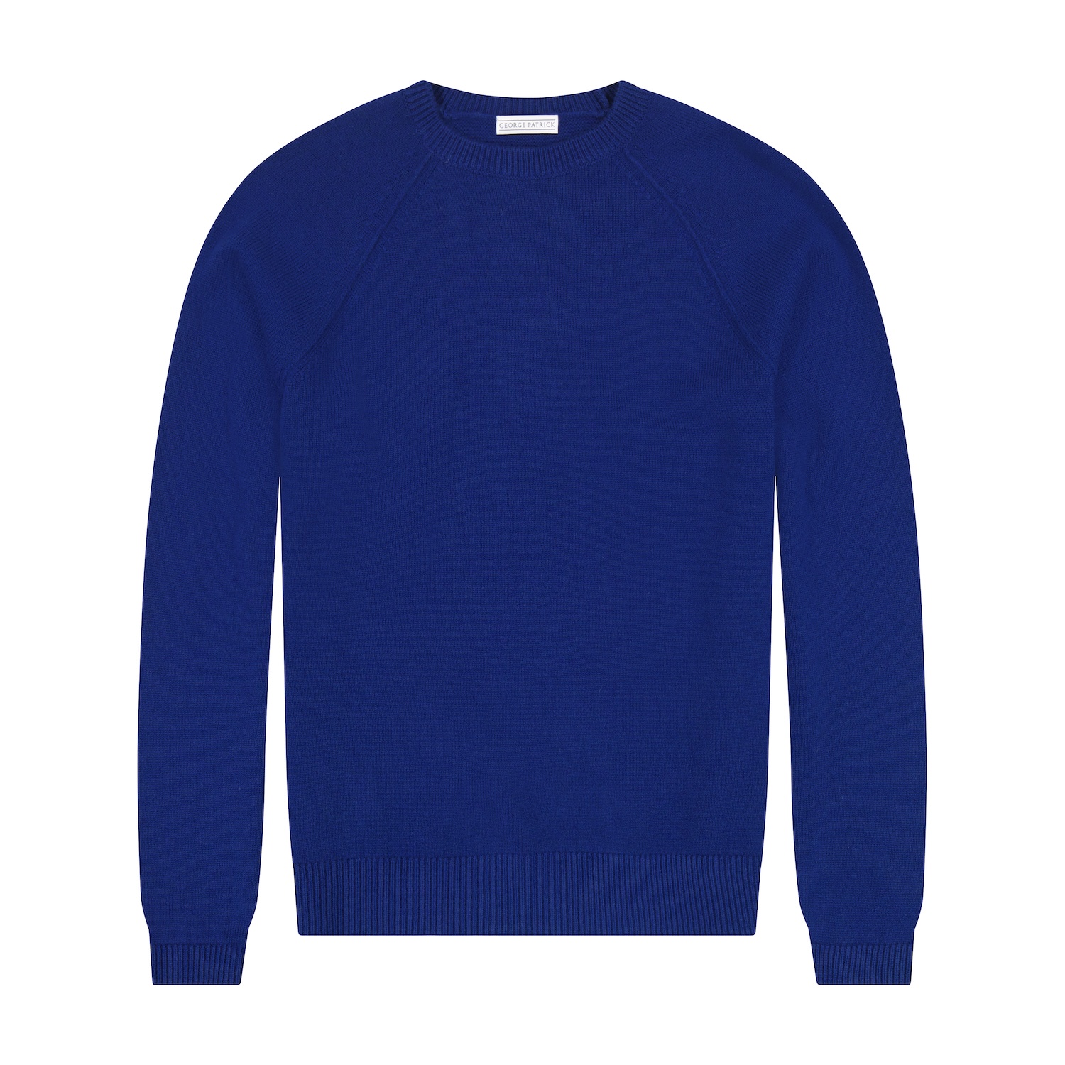 Men’s Royal Blue Merino Wool Sweater Large George Patrick