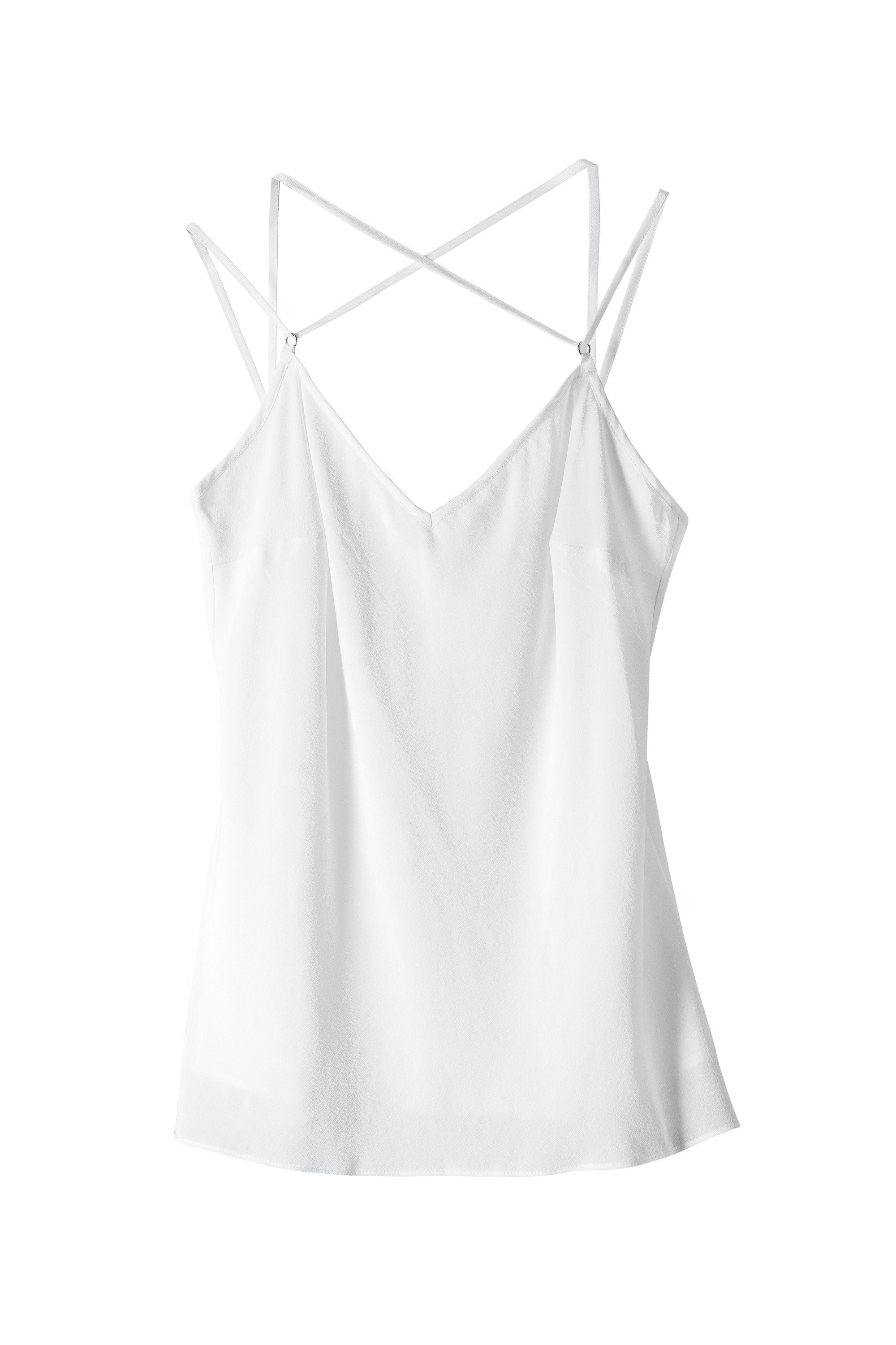 Voya Women's Vela Silk Camisole White