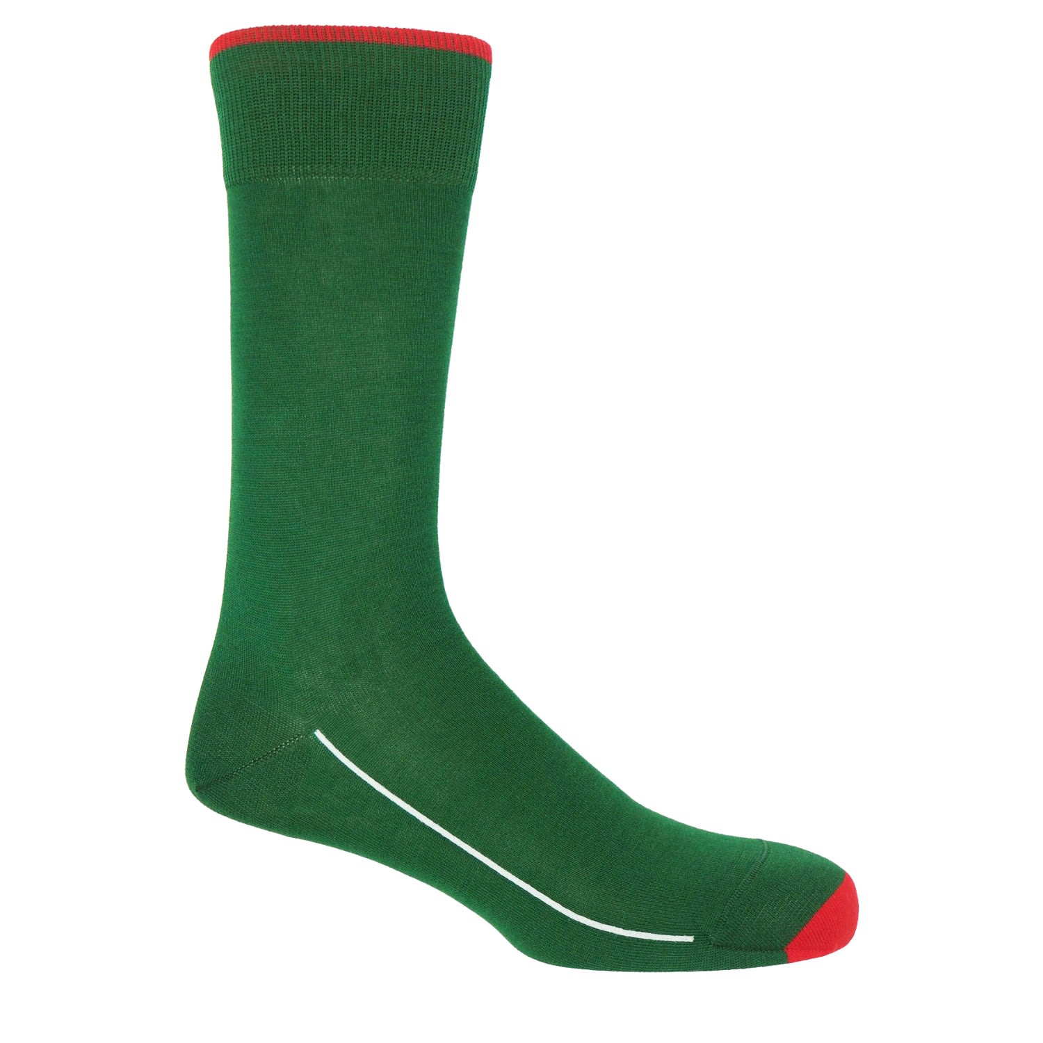 Peper Harow - Made In England Green Emerald Square Mile Men's Socks In Green