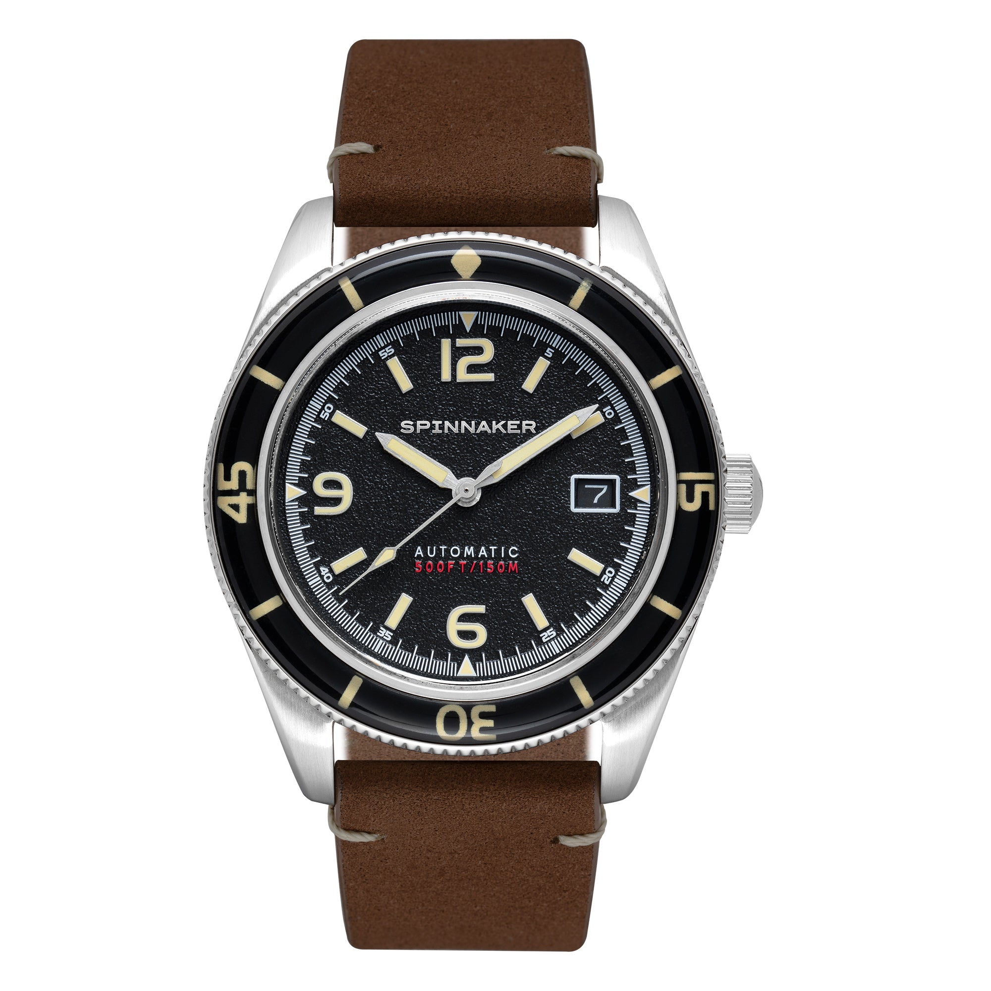 Spinnaker Fleuss Men's Automatic Lumber Black Watch In Black