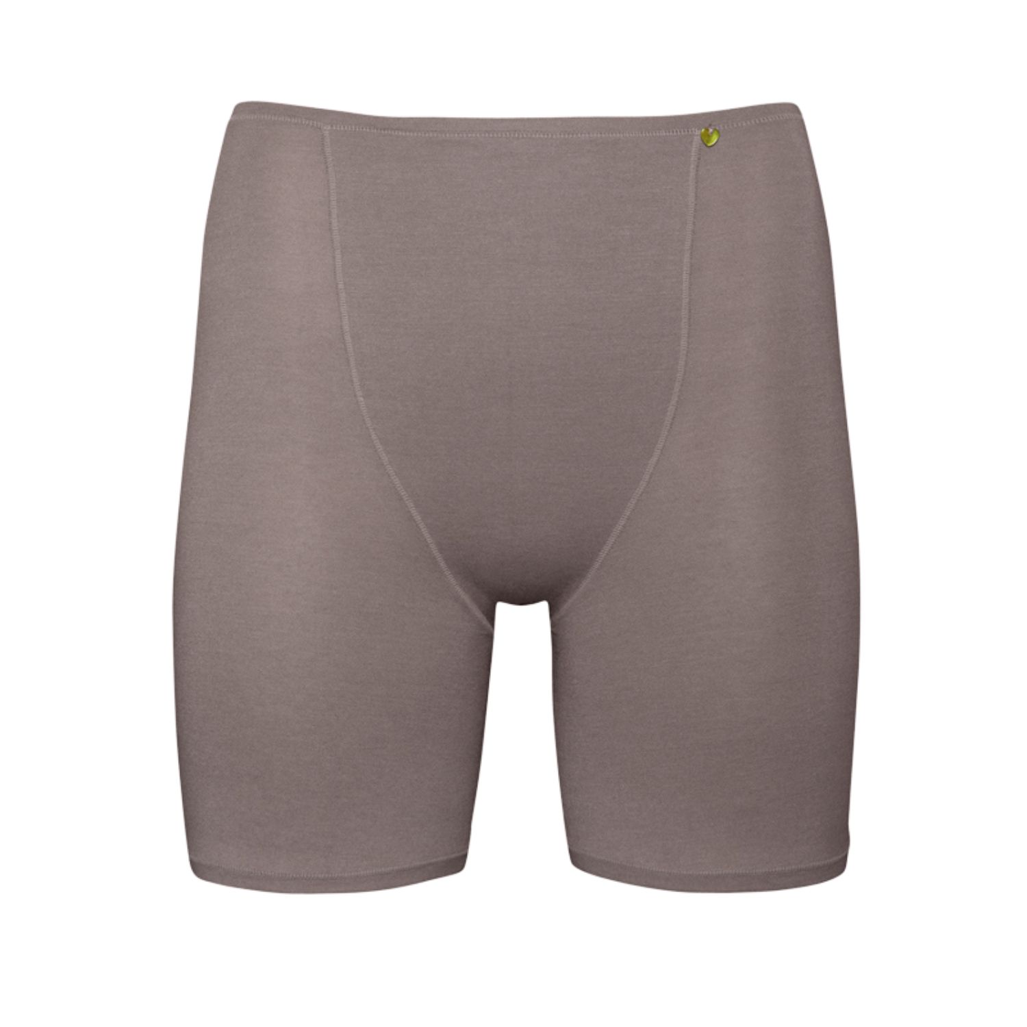 Zd Zero Defects Women's Brown Galatea Short-leg Panties – Comfort & Thigh Protection With Soy Fiber - Color Mink In Brown