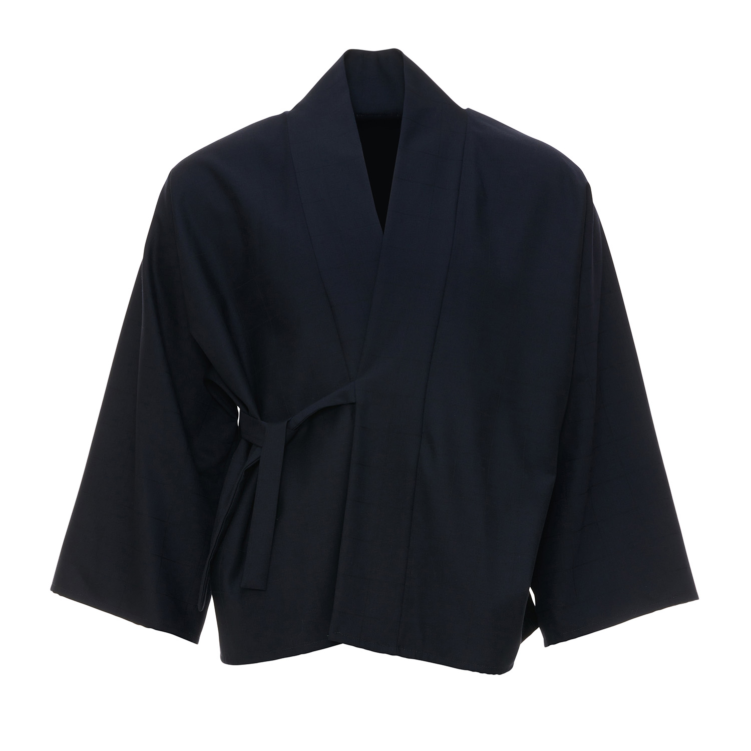 Moe Women's Deep Blue Check Jacket Wool Reversible