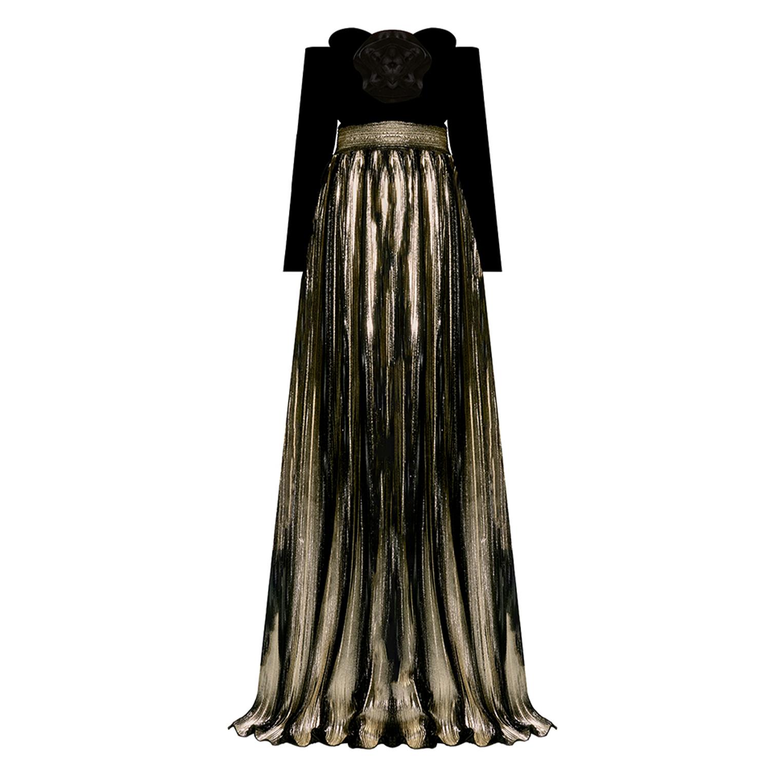 Nur Karaata Women's Gold Addington Gown In Gold