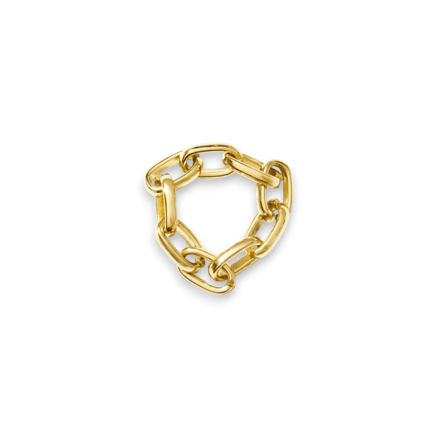 Alexie Of Athens Women's Gold Gaia Chunky Chain Ring