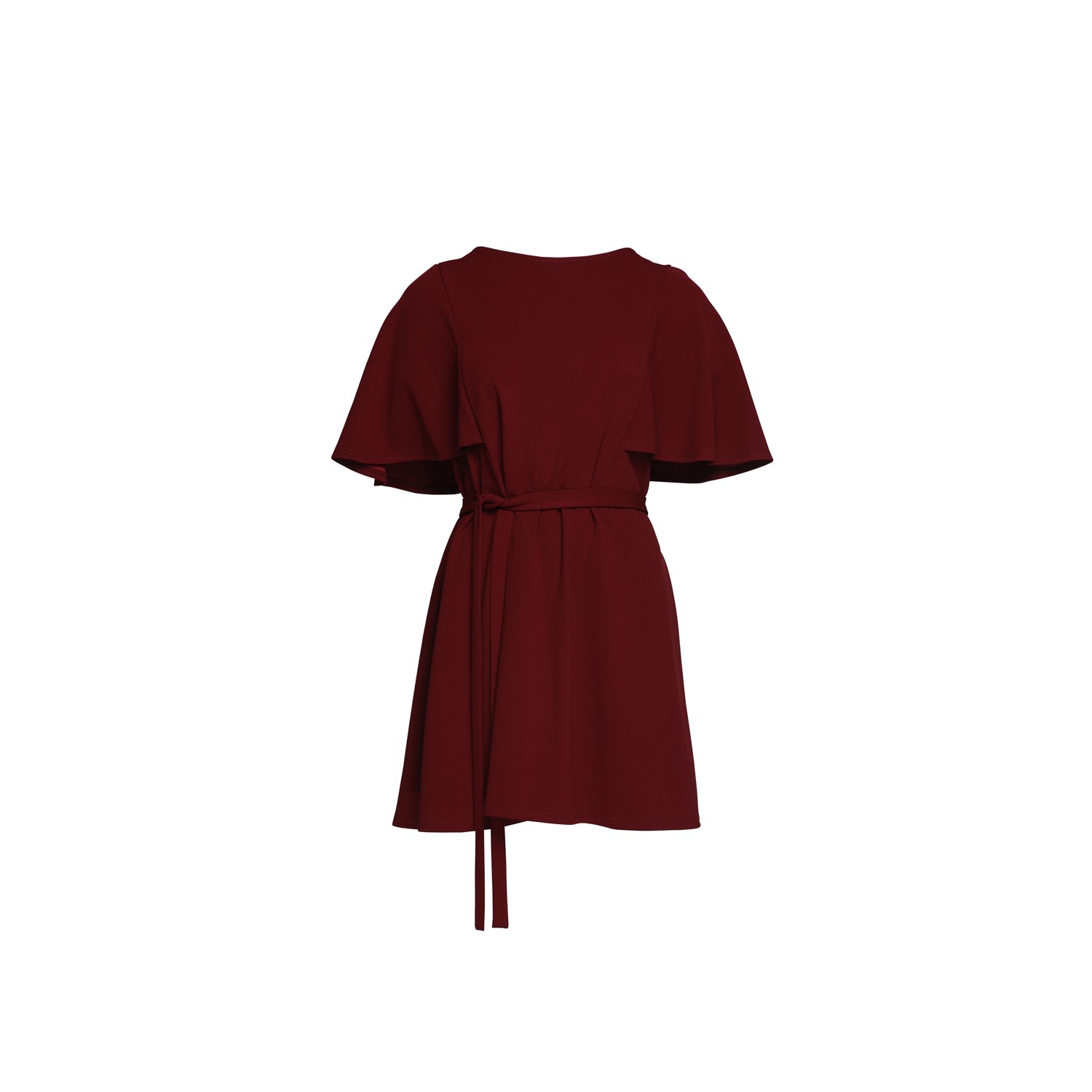 Women’s Red Stella Dress Burgundy Extra Small Nana’s