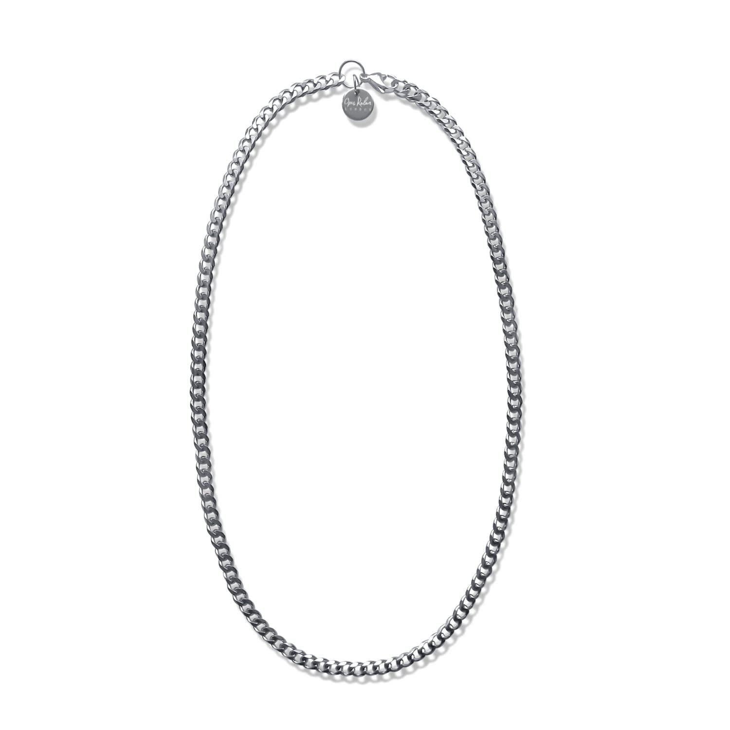 thin silver necklace chain