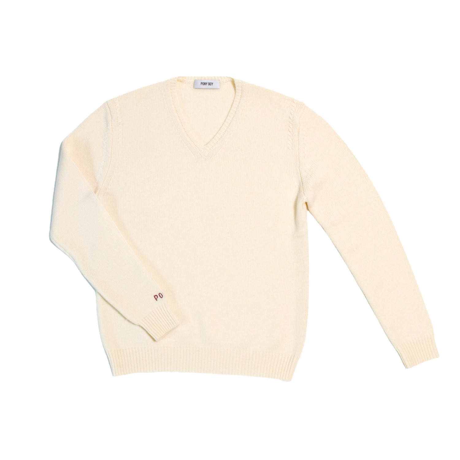The Gilded Cottage Men's White Cricket Cashmere-wool Sweater In White