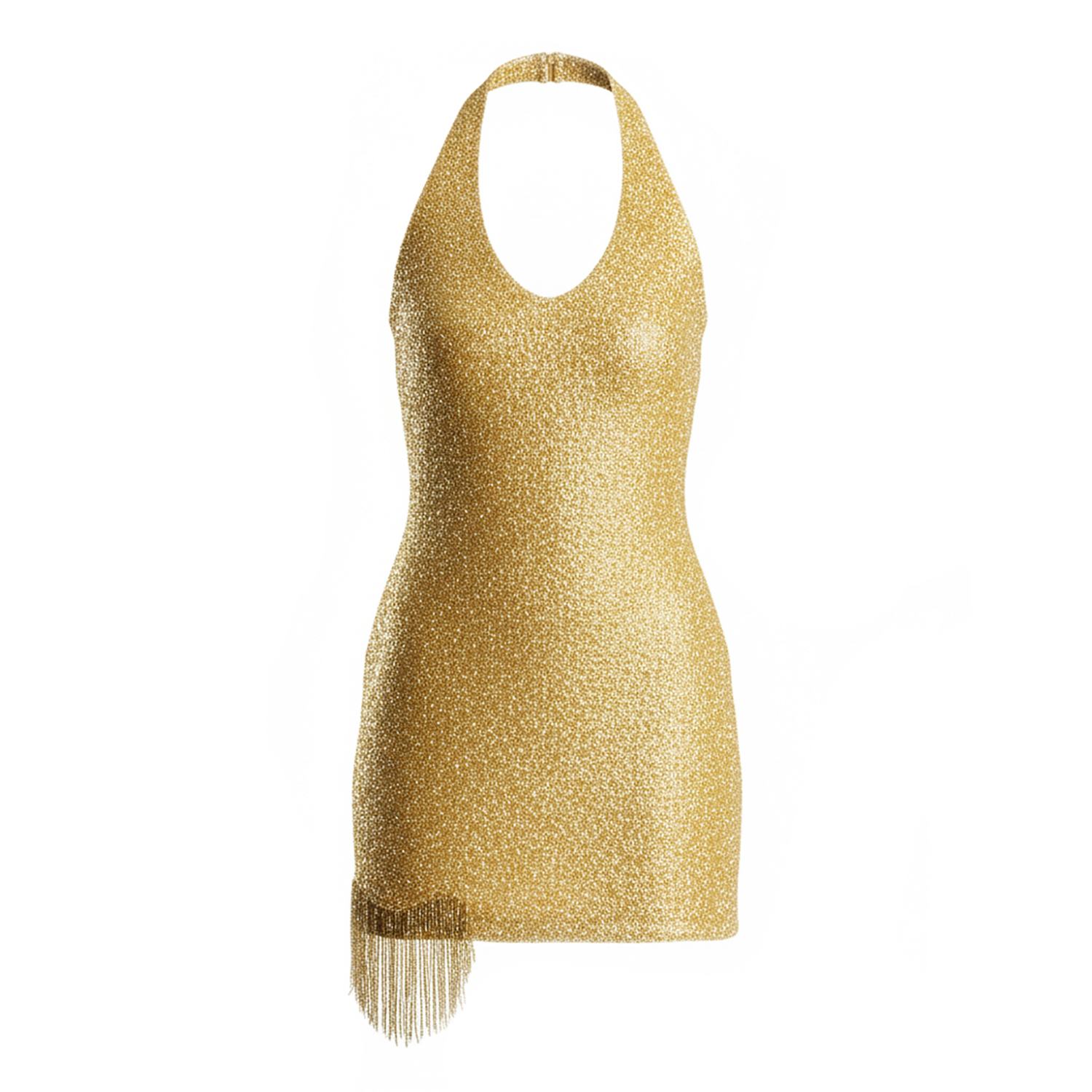 Women's Gold The Leo Rising Mini Dress | Small | Songs of Siren