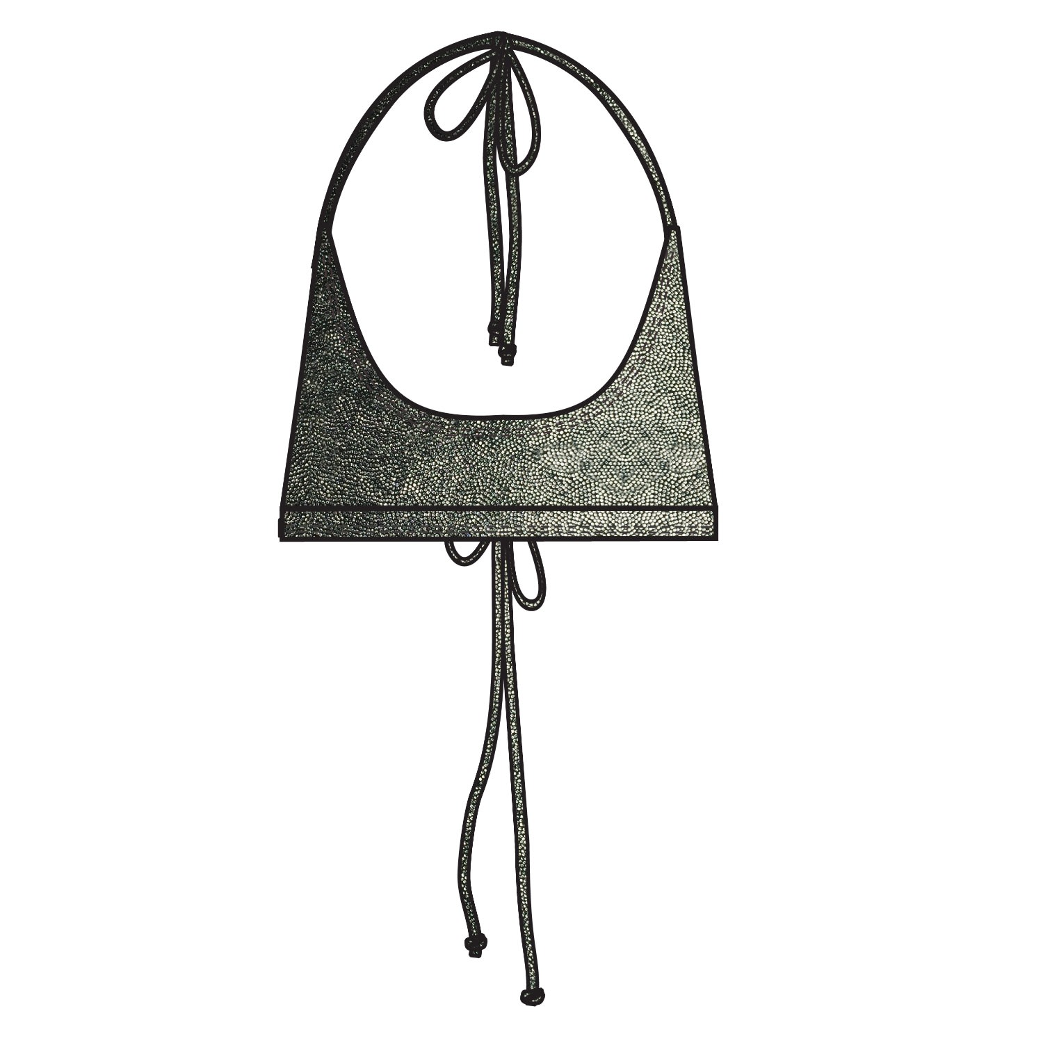 Minimale Animale Women's Vision Bikini Top - Chrome Silver In Silver