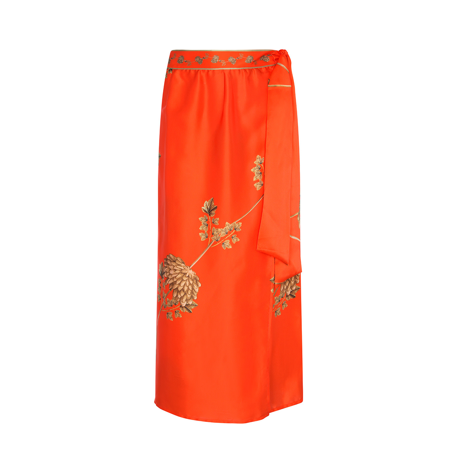 Women's Orange Riad Wrap Skirt | Large | Aguaclara