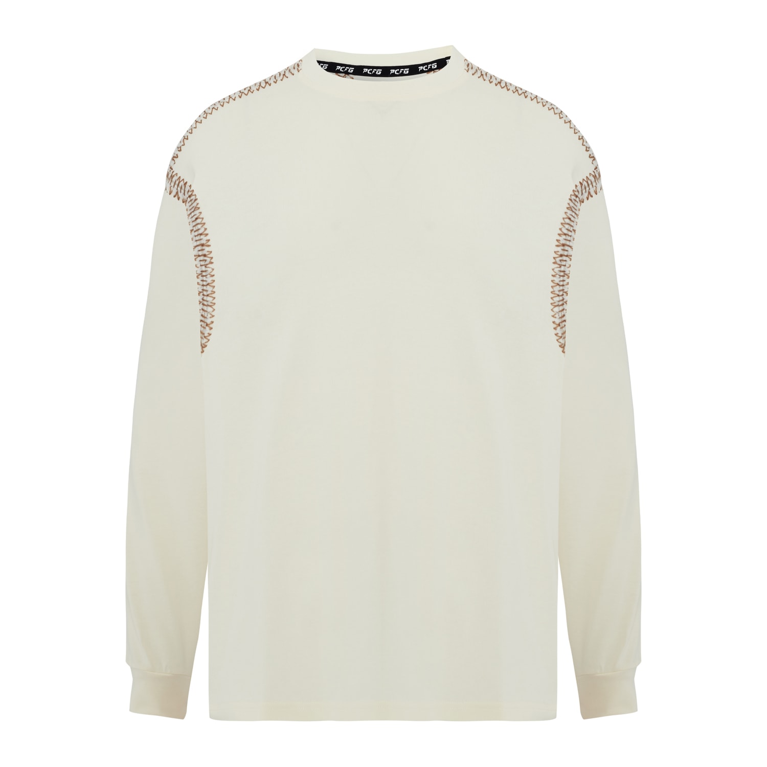 Pcfg Neutrals / White Men Crochet Tee - Off White In White