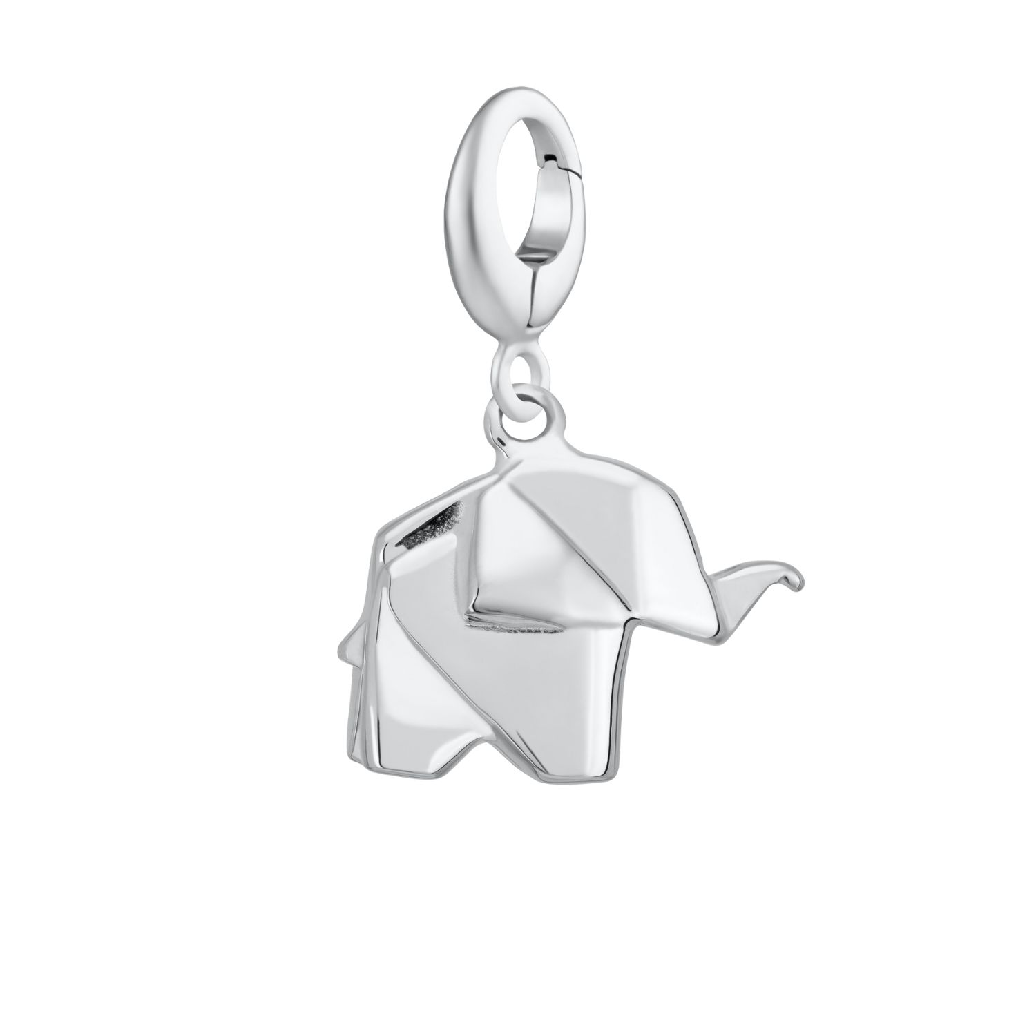 Lily Charmed Women's Sterling Silver Origami Elephant Charm