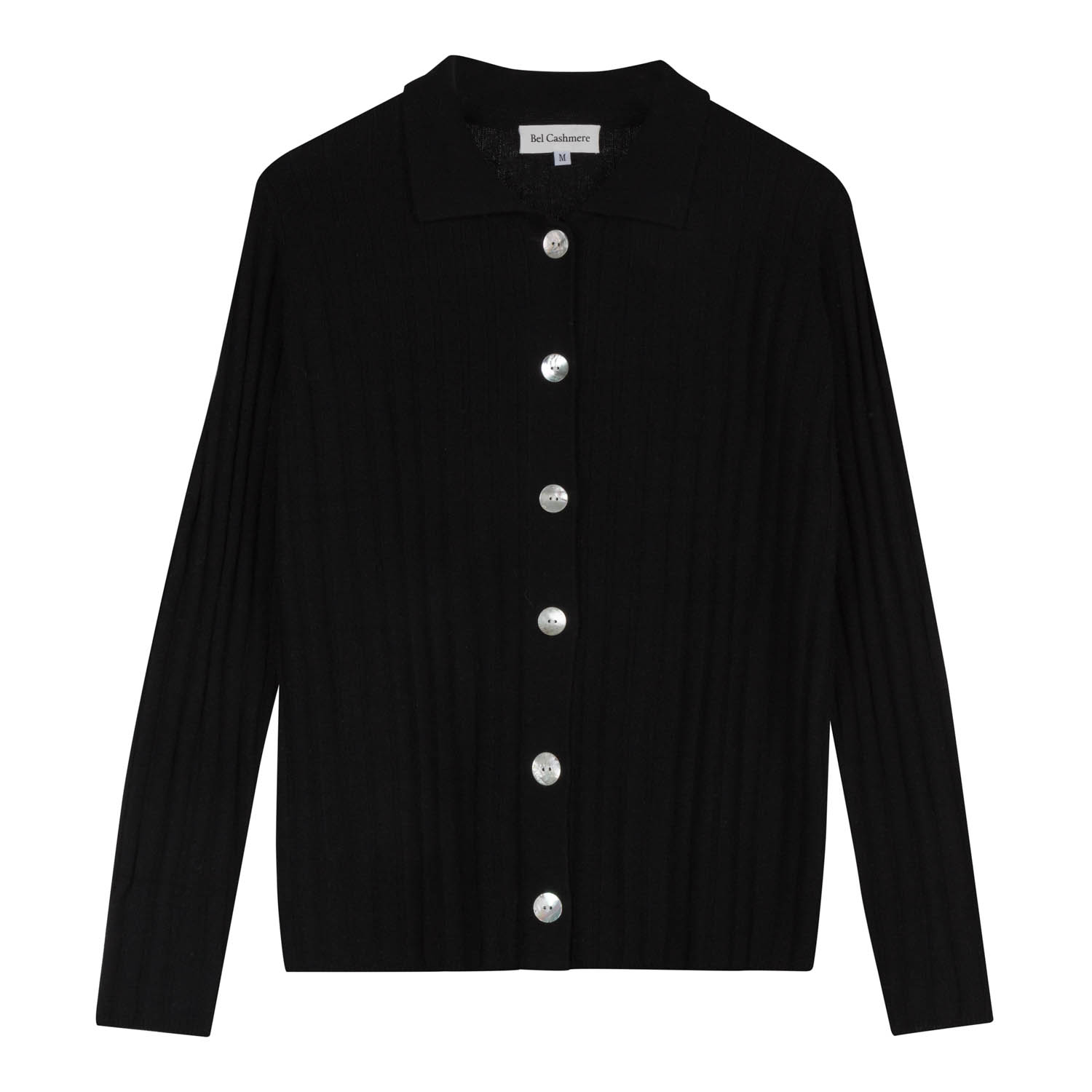 Bel Cashmere Women's Charlotte Cashmere Cardigan In Black In Black