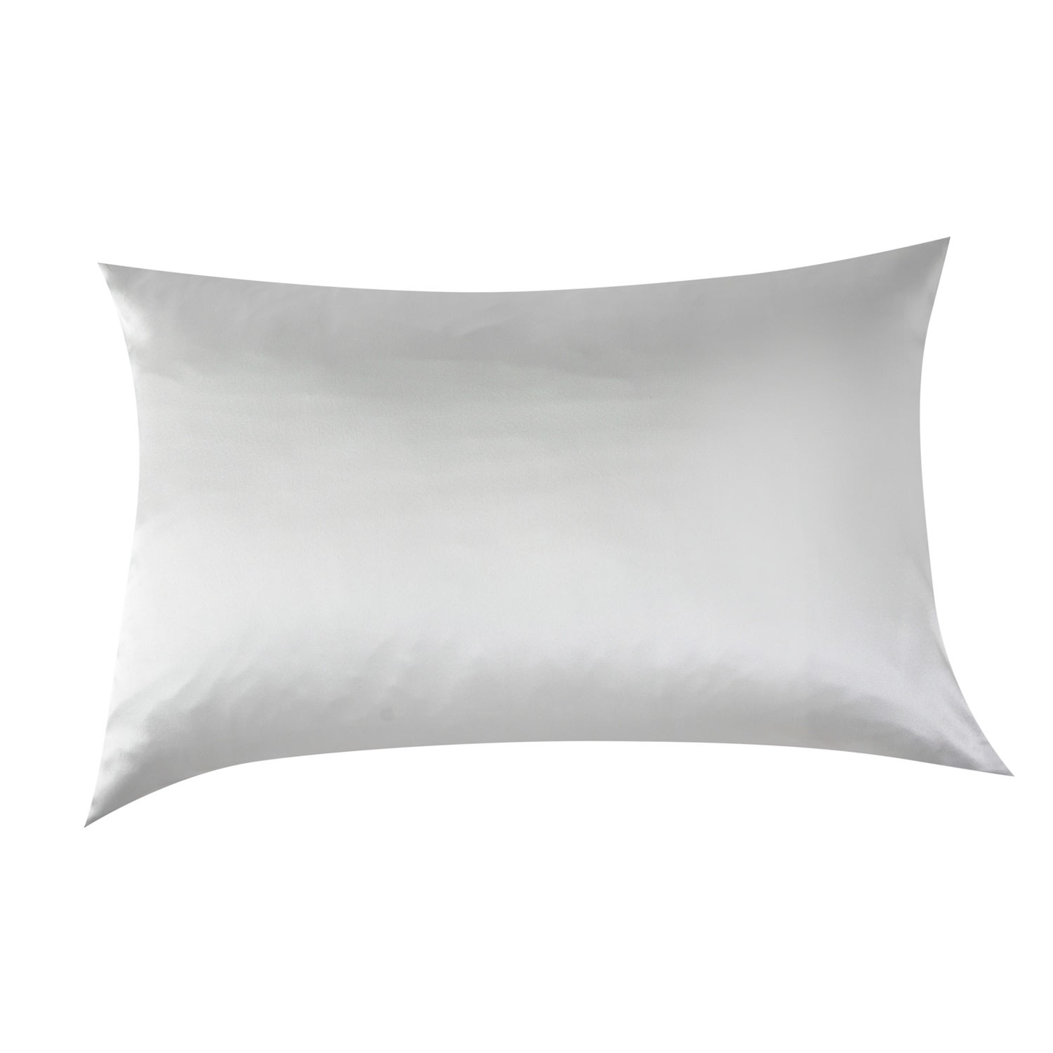 Soft Strokes Silk Pure Mulberry Silk Pillowcase - Standard - Silver Grey In Silver