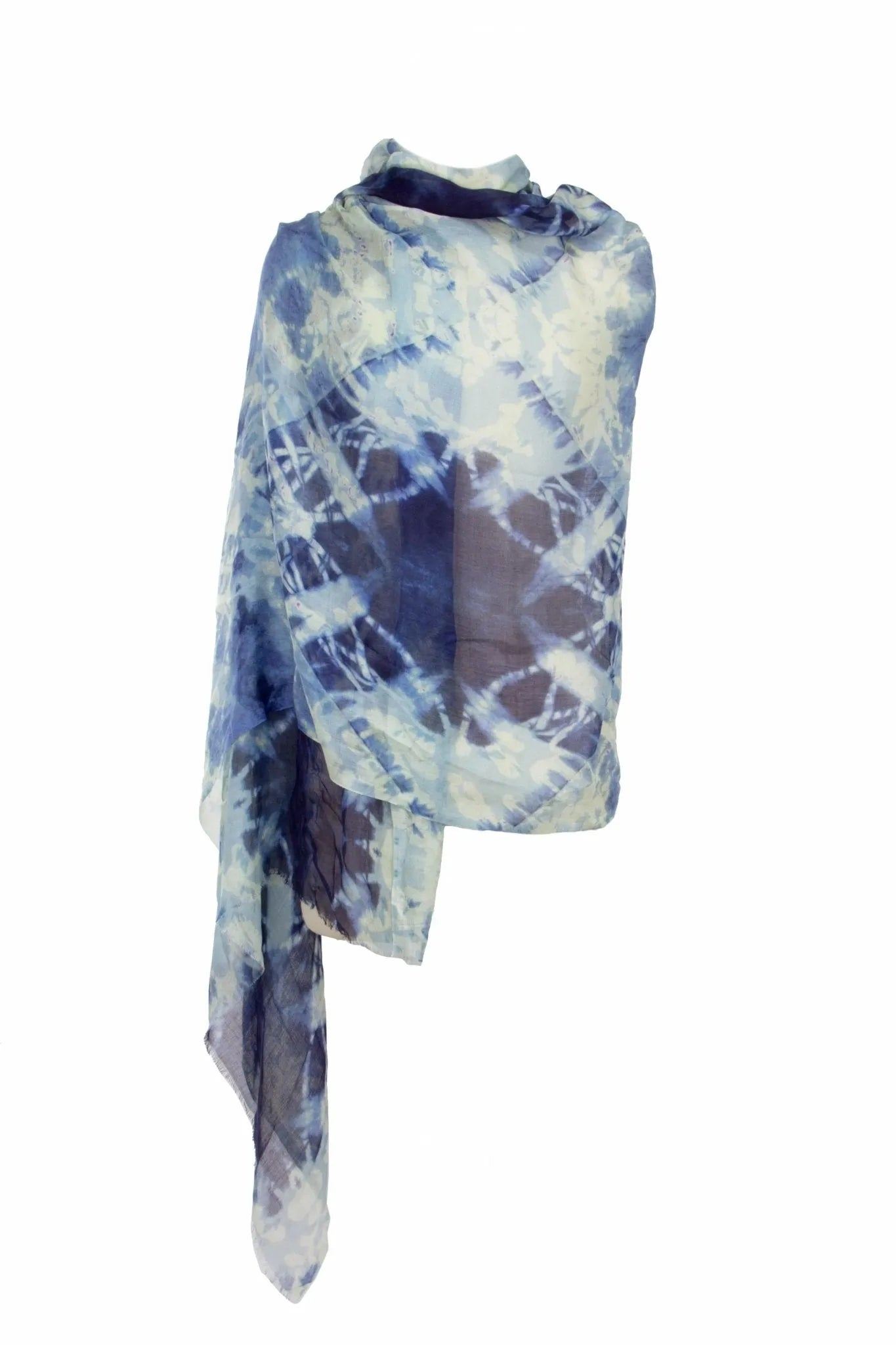 Saachi Women's Blue Bandhani Modal Scarf