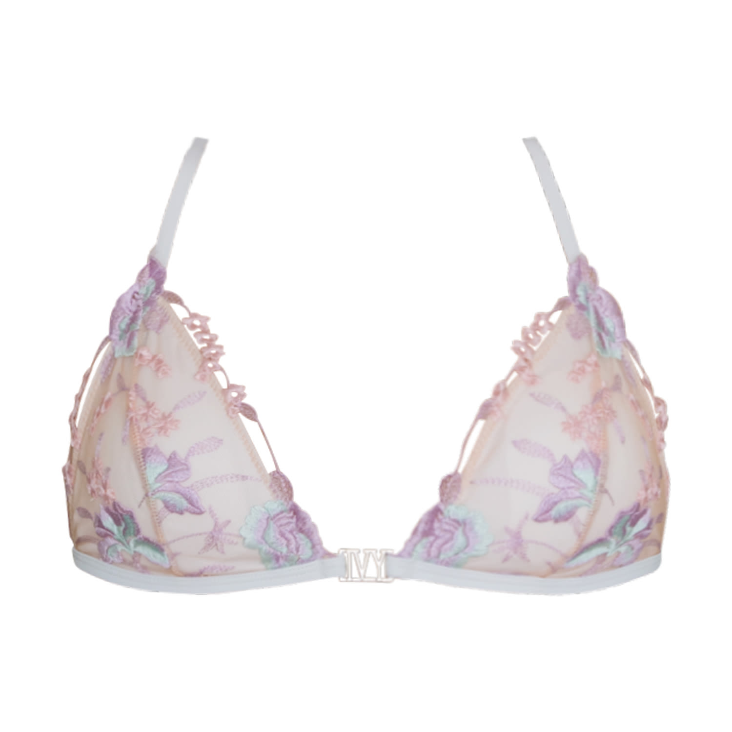 Ivy Swimwear Women's Lucy In Pastel Floral Lace Bikini Top