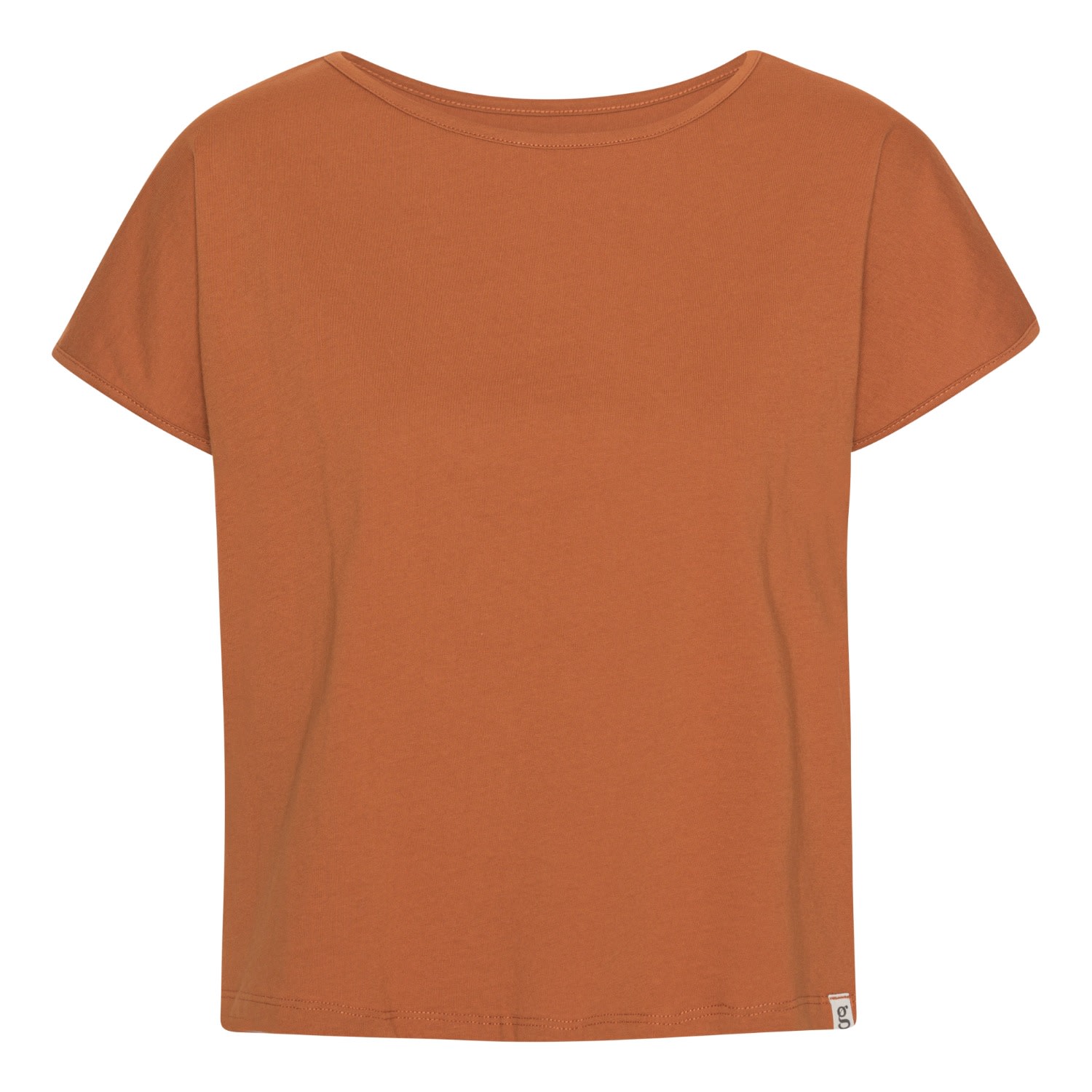 Grobund Women's Yellow / Orange The Organic T-shirt Karen - Amber In Yellow/orange