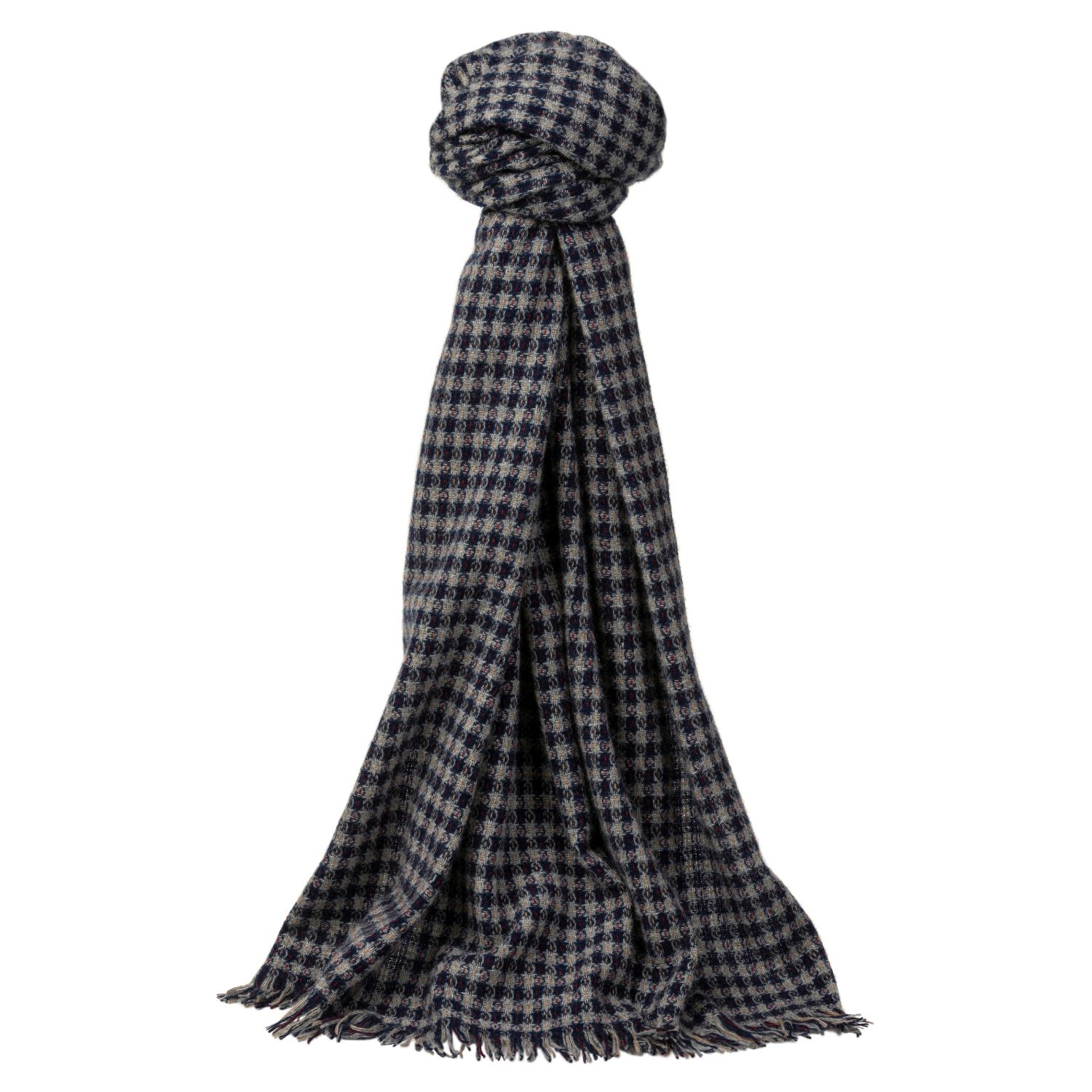 Men’s Blue Talisker Navy Diamond Scarf Kinalba