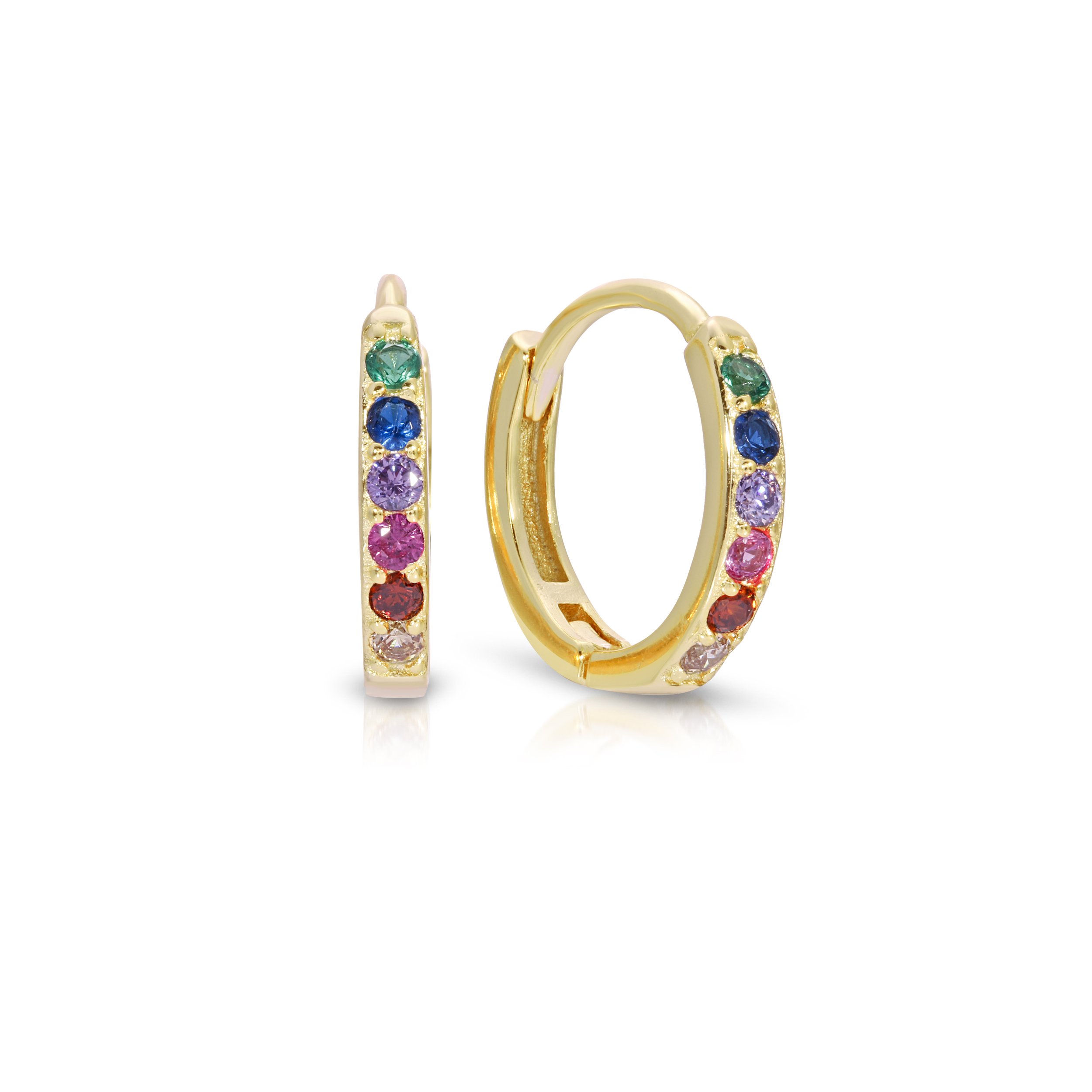 Women’s Gold Rainbow Huggies Essentials Jewels