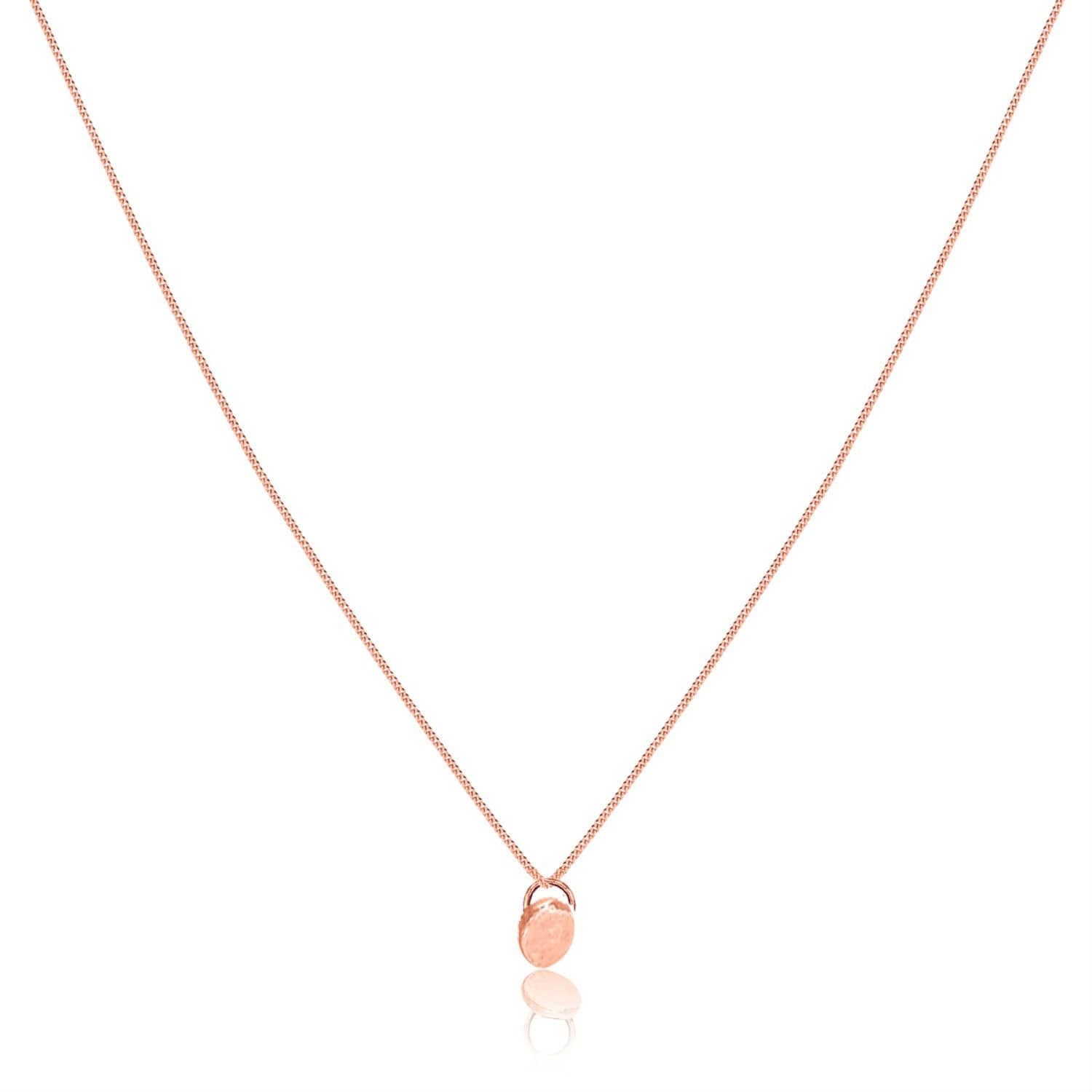 rose gold pendant necklace