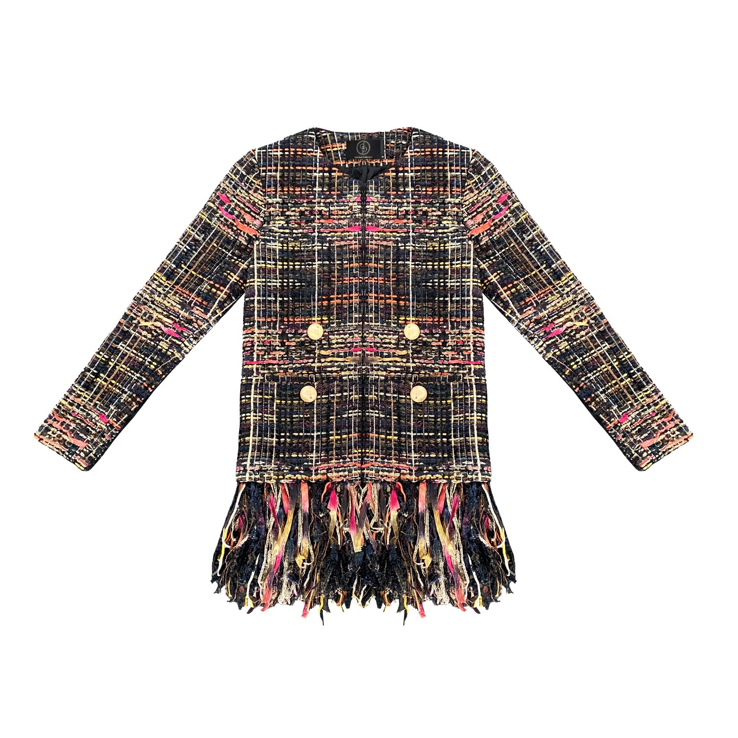 Geegee Collection Women's Black Matisse Fringe Blazer In Black