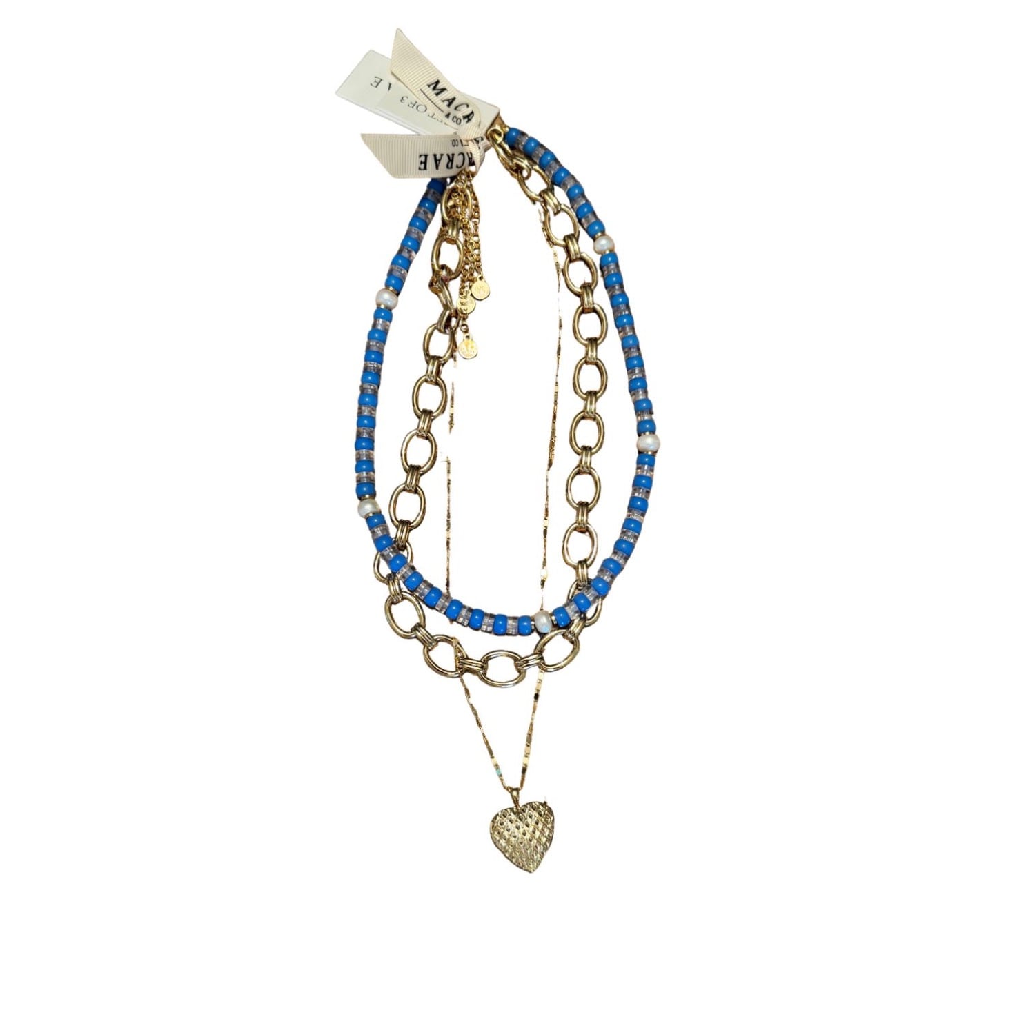 Macrae & Co Women's Ally Locket Set Of Three - Blue In Blue