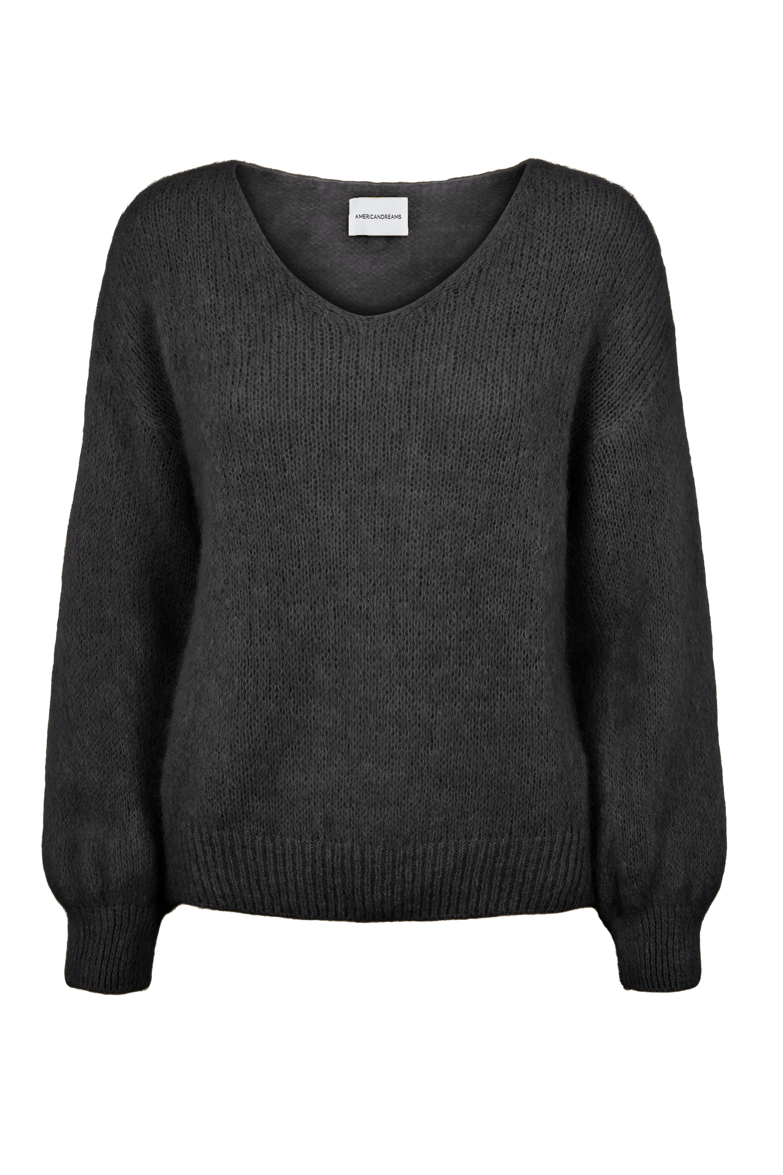 Americandreams Women's Milana Ls Alpaca Pullover Black