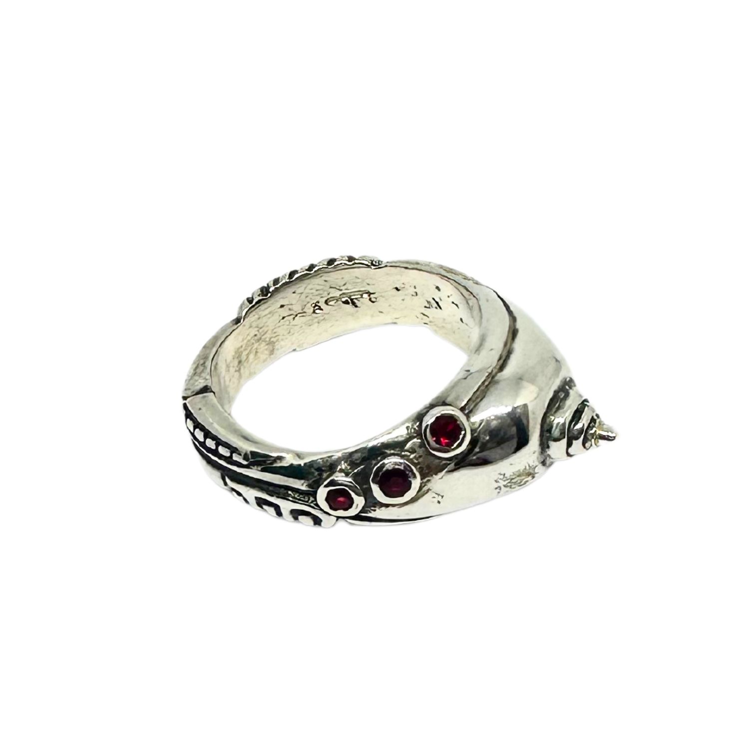 Tg-jewellery By Tamara Gervasio Men's Silver / Red Candela Silver Ruby Ring
