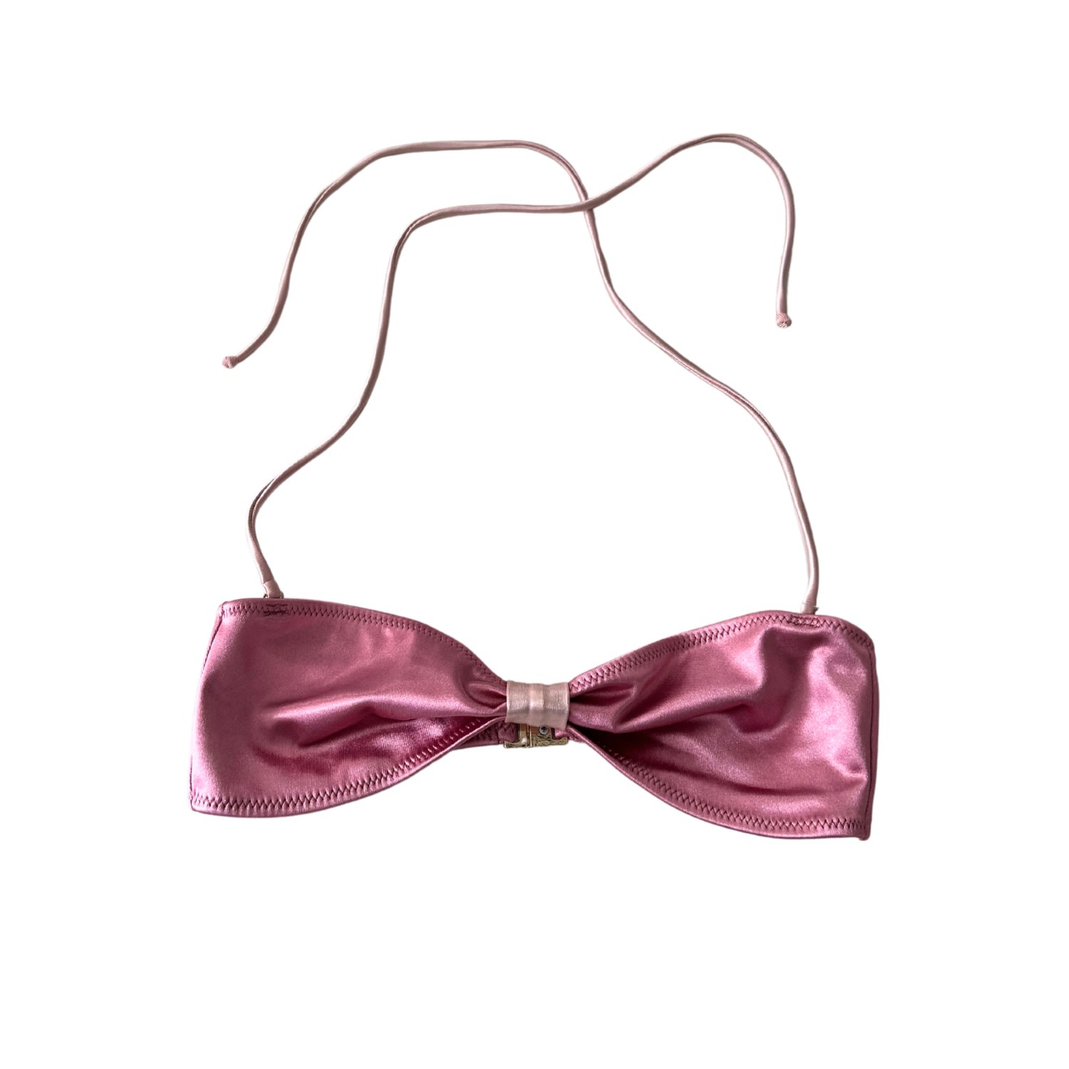 Bareminimale Women's Pink / Purple Emiliana Bikini Top - Pink In Pink/purple
