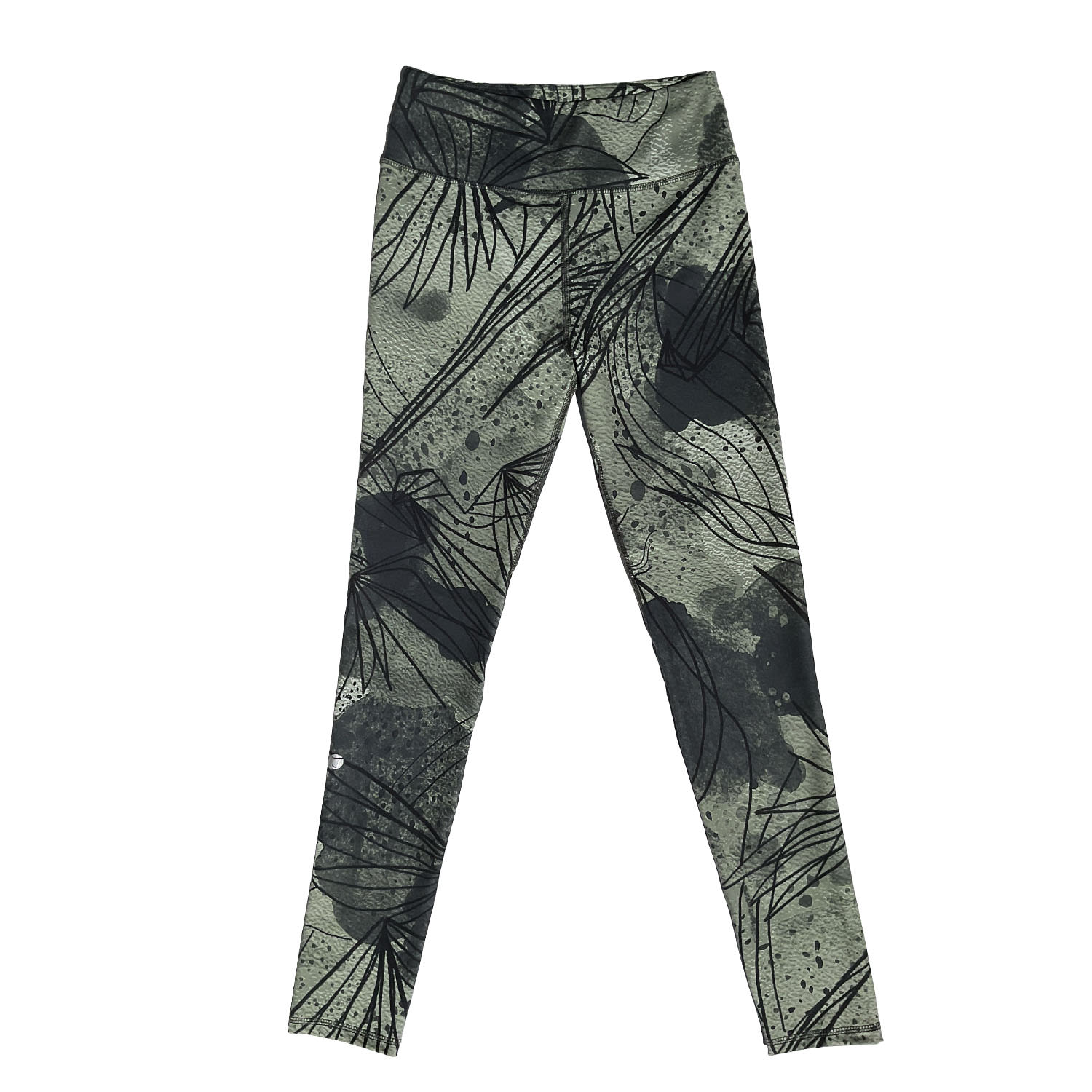 Women’s Black / Green Parakeet Nanday High Waist Legging Extra Small Taupe Activewear