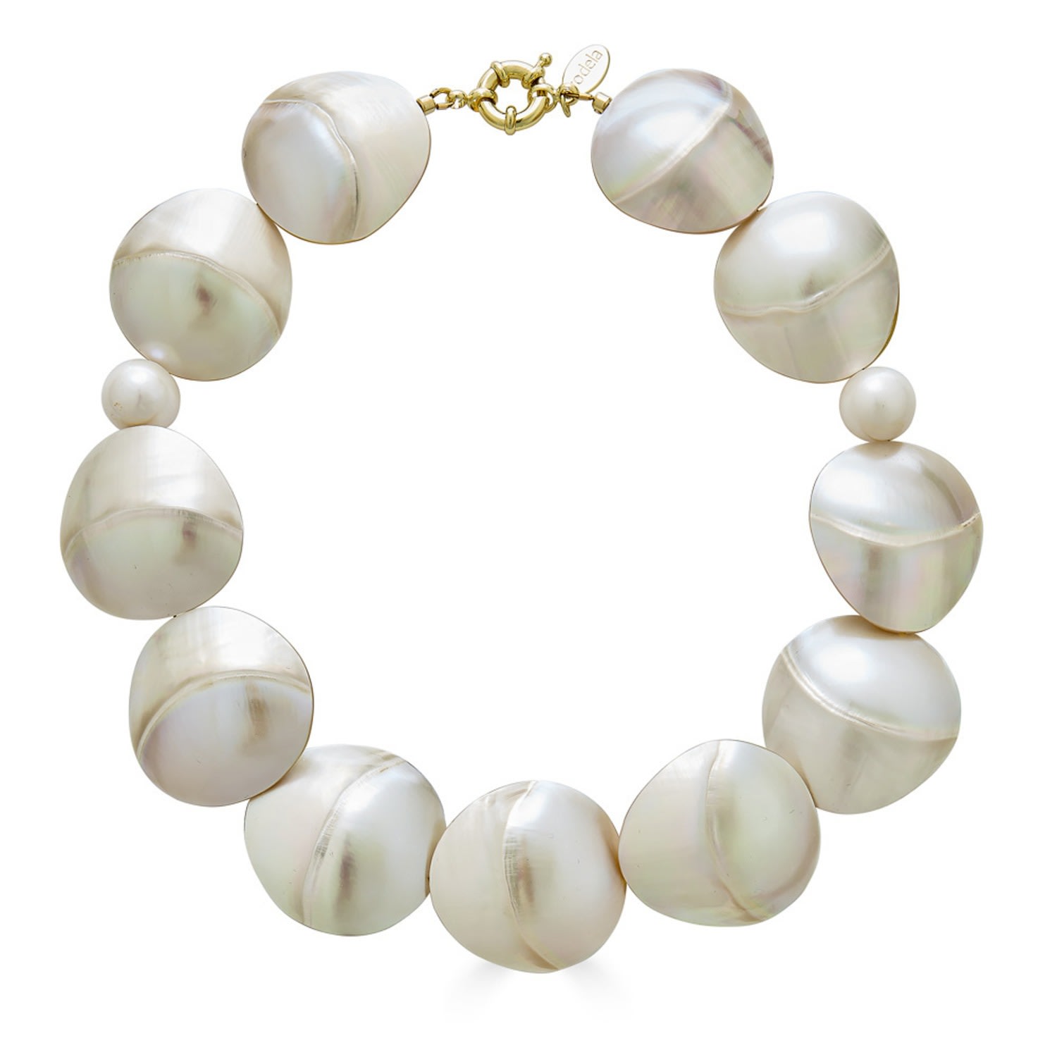 Women’s White Sirena Shell And Freshwater Pearl Necklace Rodela