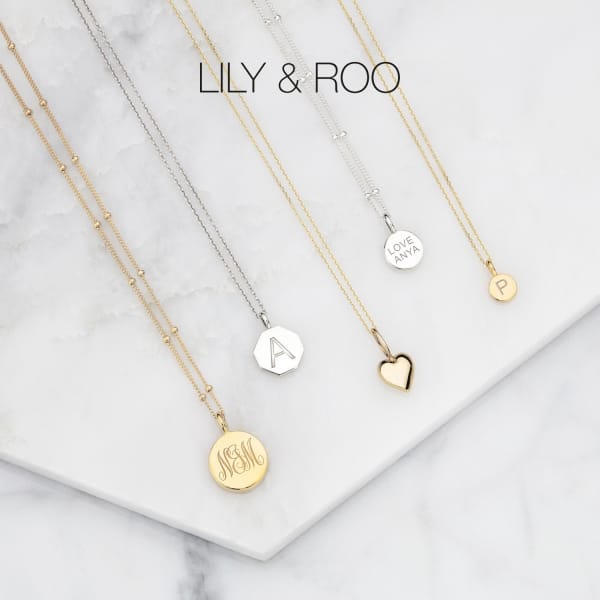 Lily & Roo Small Silver Cluster Diamond Style Huggie Hoop Earrings