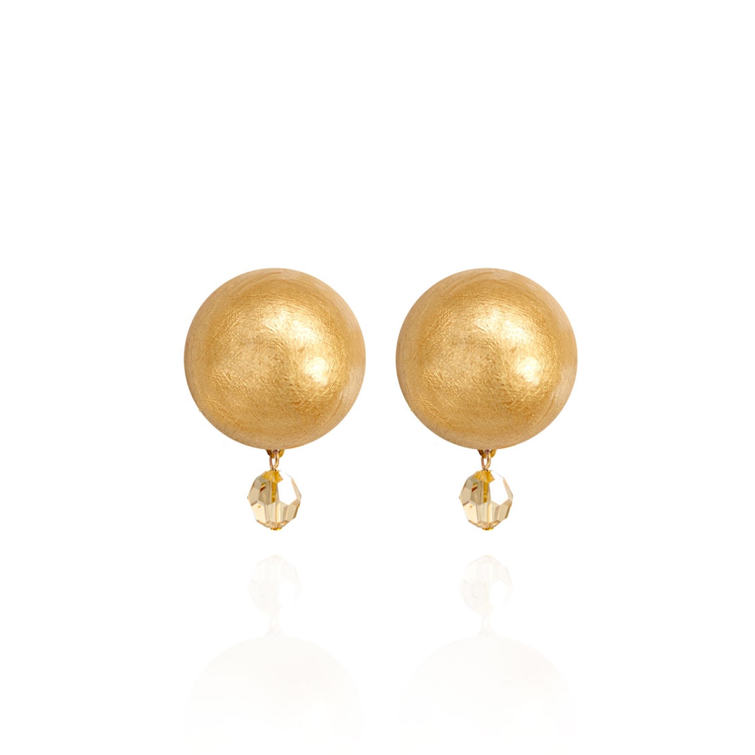 Women’s Luna Petite Earrings In Galactic Gold Saule Label