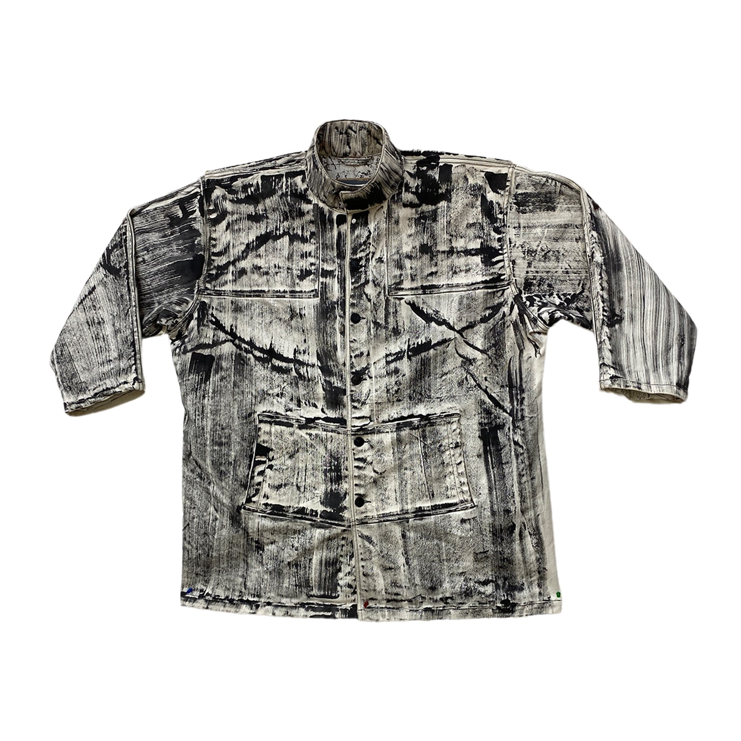 Zasta Studio Men's Color Palette Raw Denim Oversized Jacket B Three
