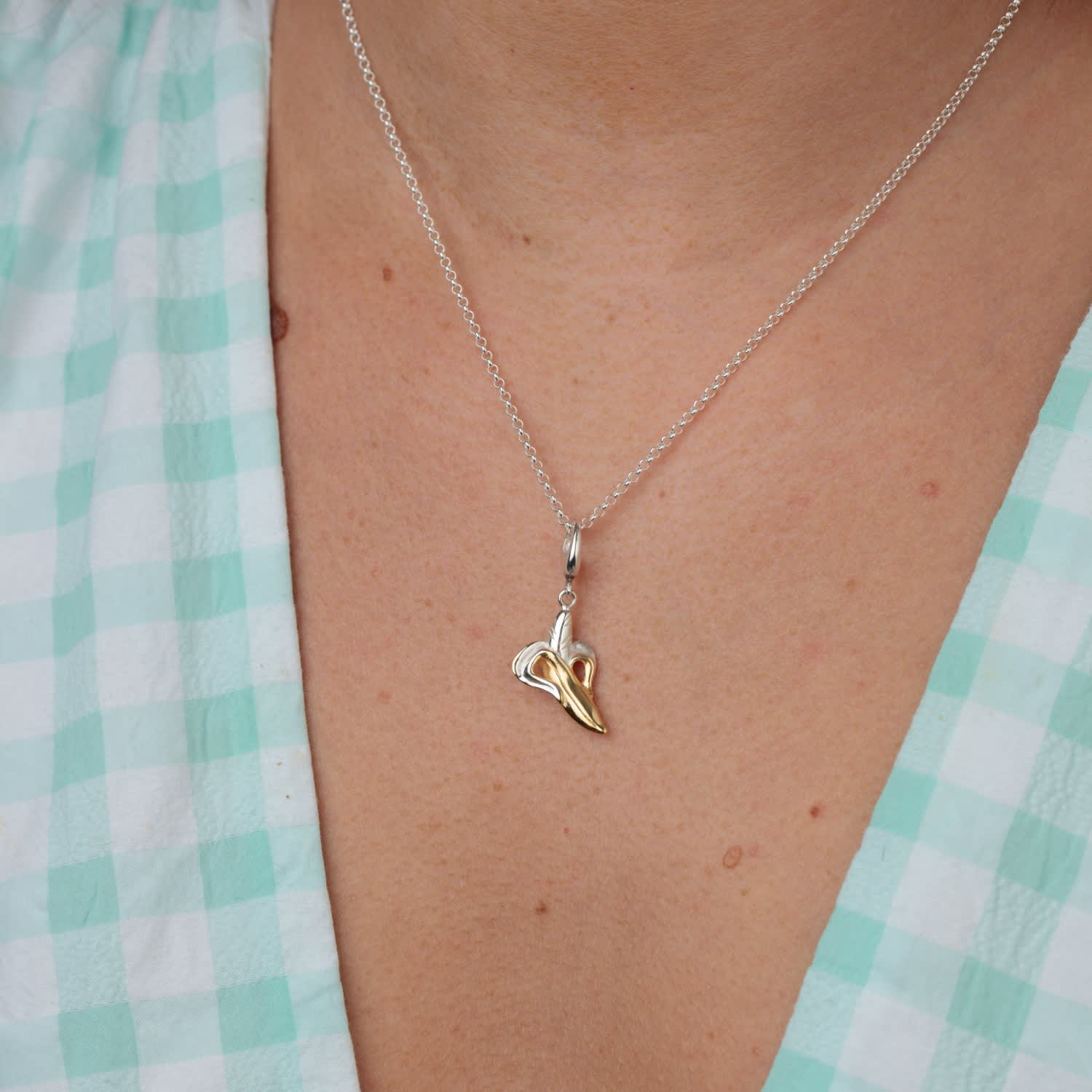 Sterling Silver Banana Charm Necklace | Lily Charmed | Wolf & Badger