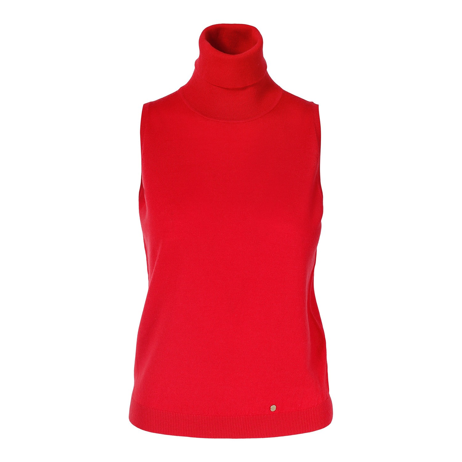 Women’s "Alicia" Sleeveless Merino Wool Top - Red Extra Large Tirillm