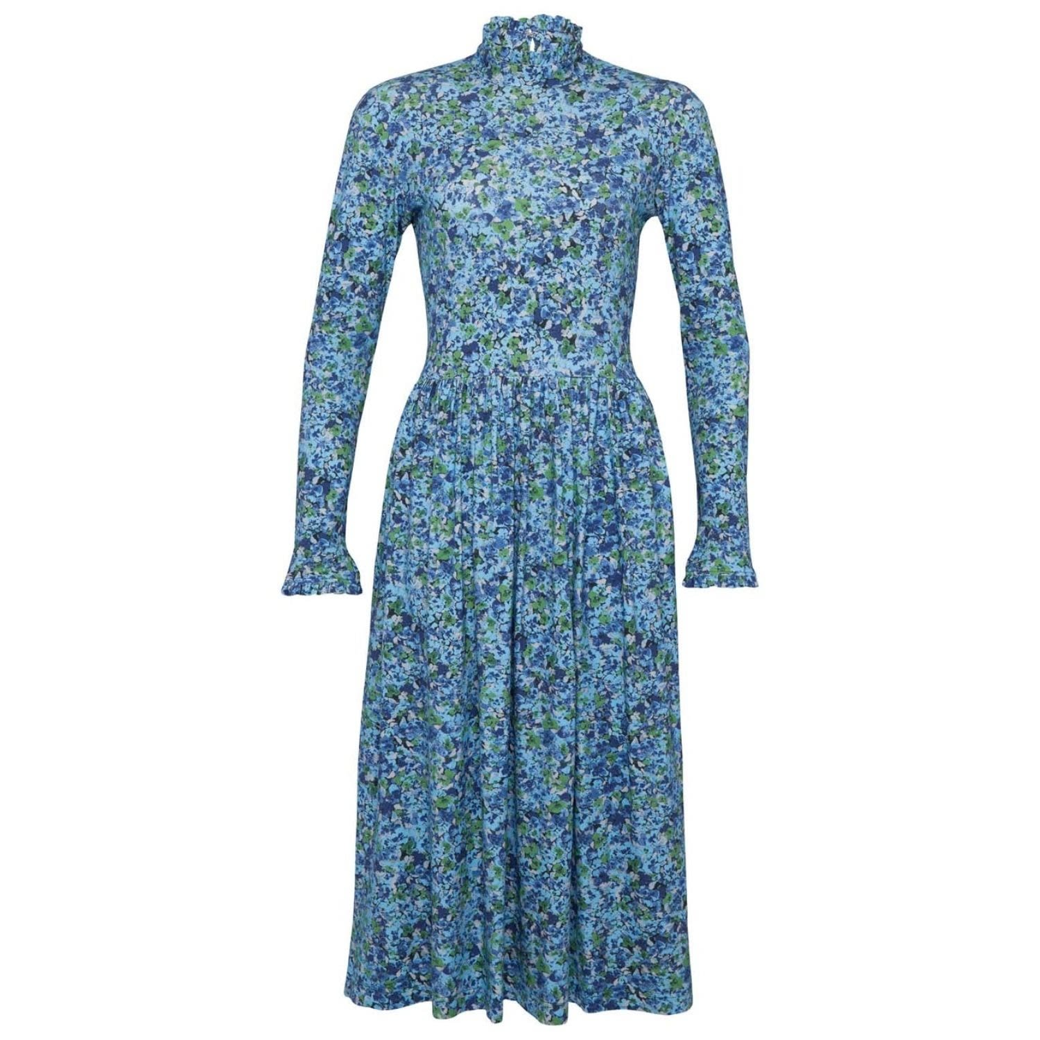 State Of Georgia Women's The Tmapla Midi Dress Floral Explosion Blue In Blue
