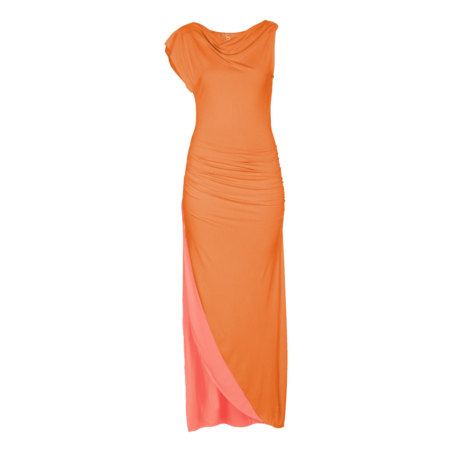 Women's Estelle Long Knit Dress - Yellow & Orange | Extra Small | Carlton Jones